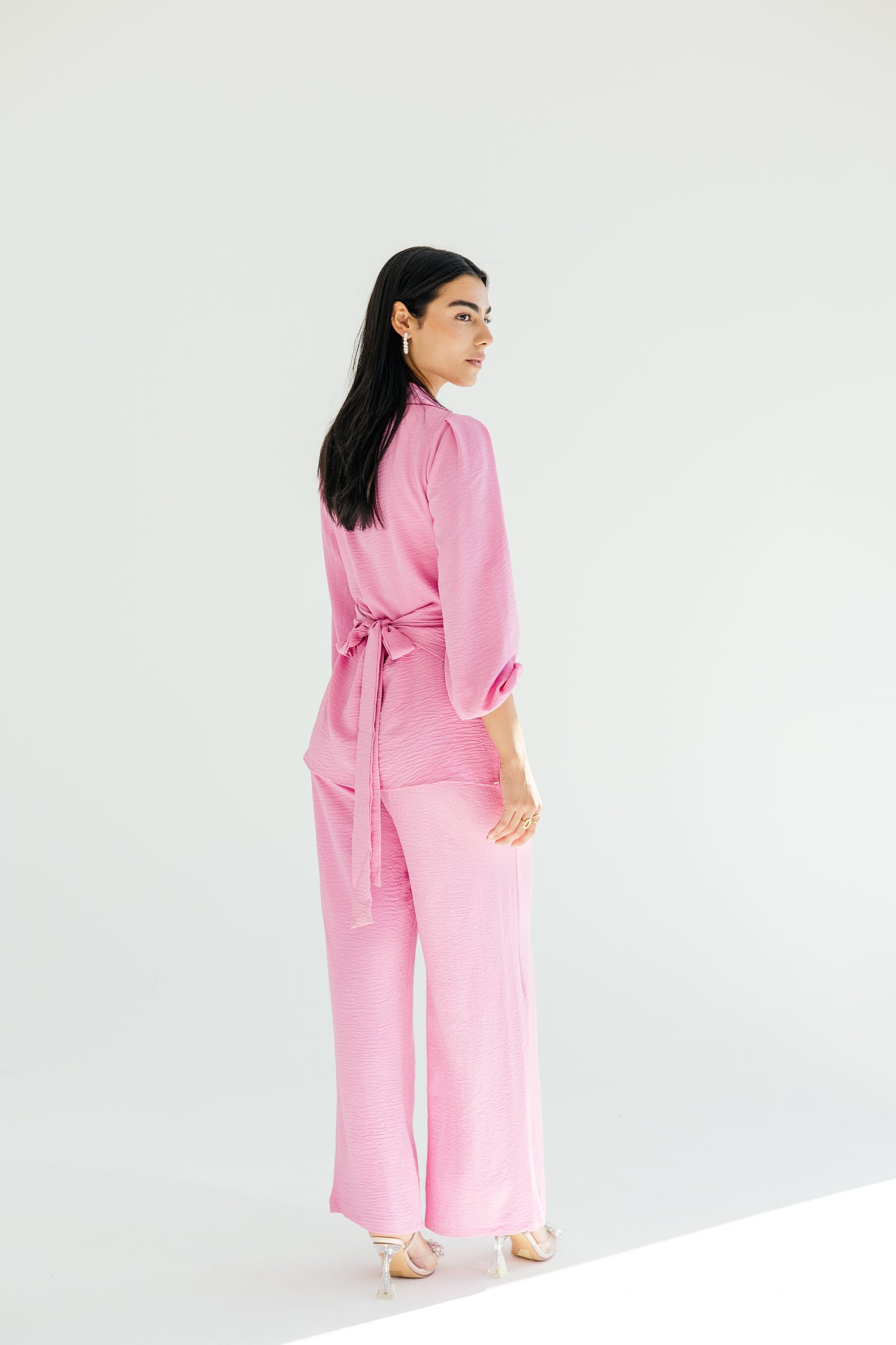 Dazzle shimmer set in pink