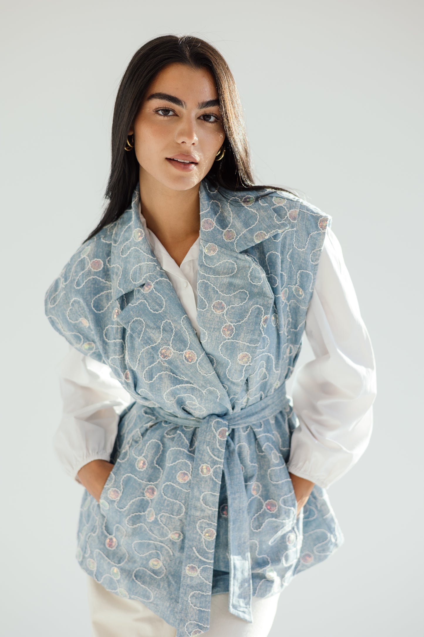 Disco dreams denim vest