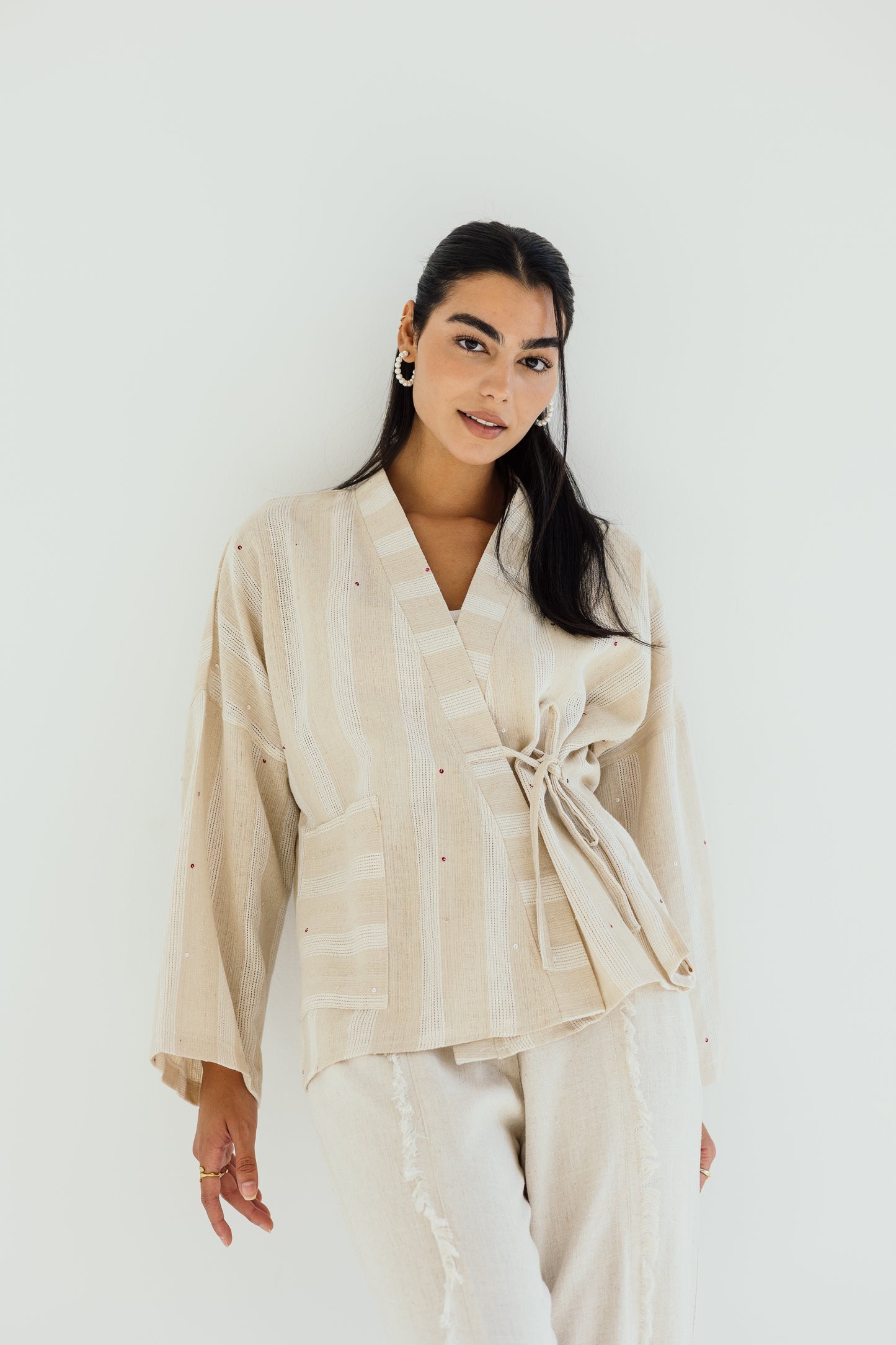 Sandy toes wrap top