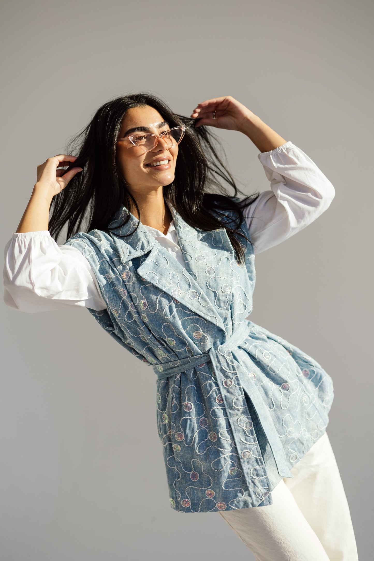 Disco dreams denim vest