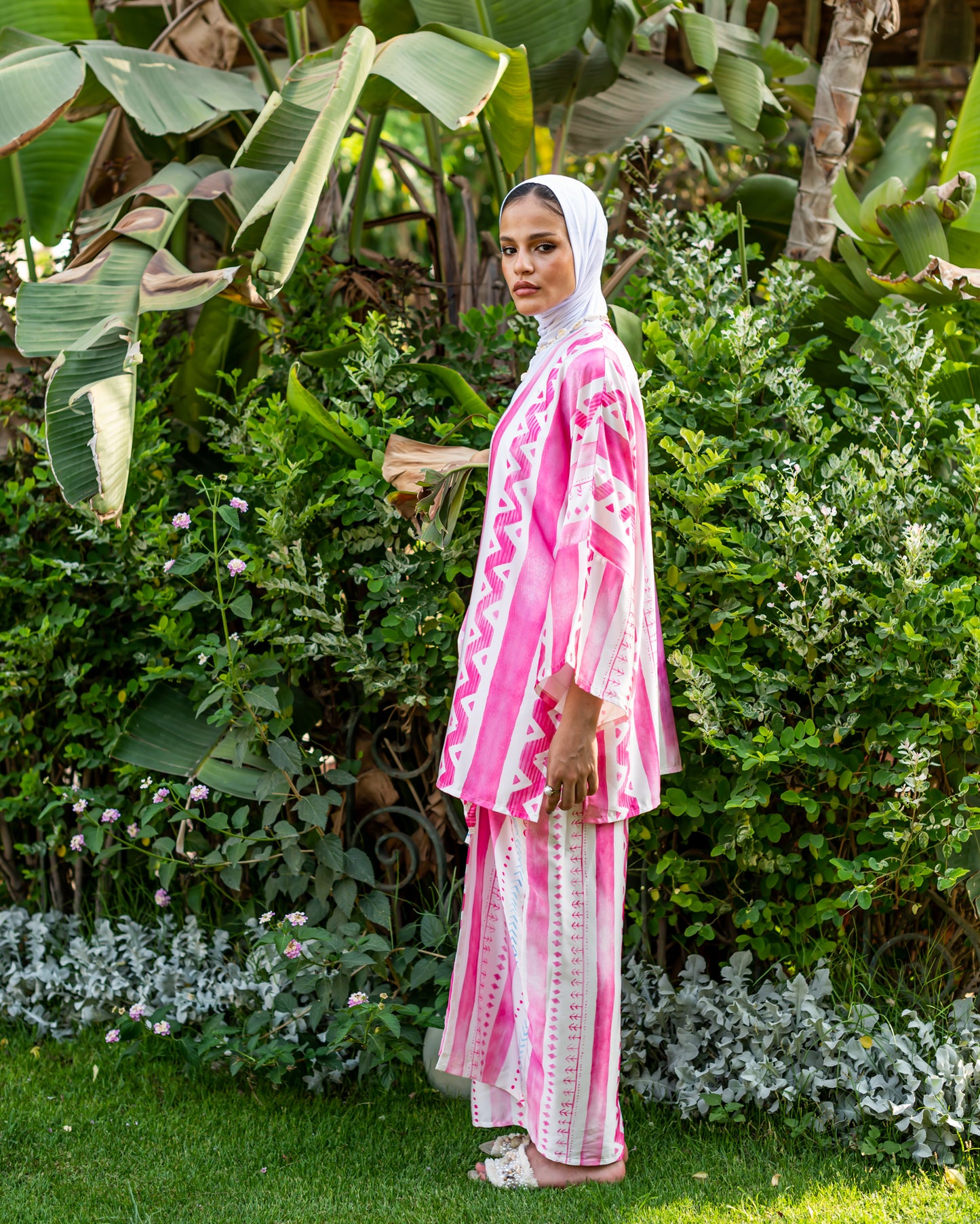 Santorini in pink wrap me set
