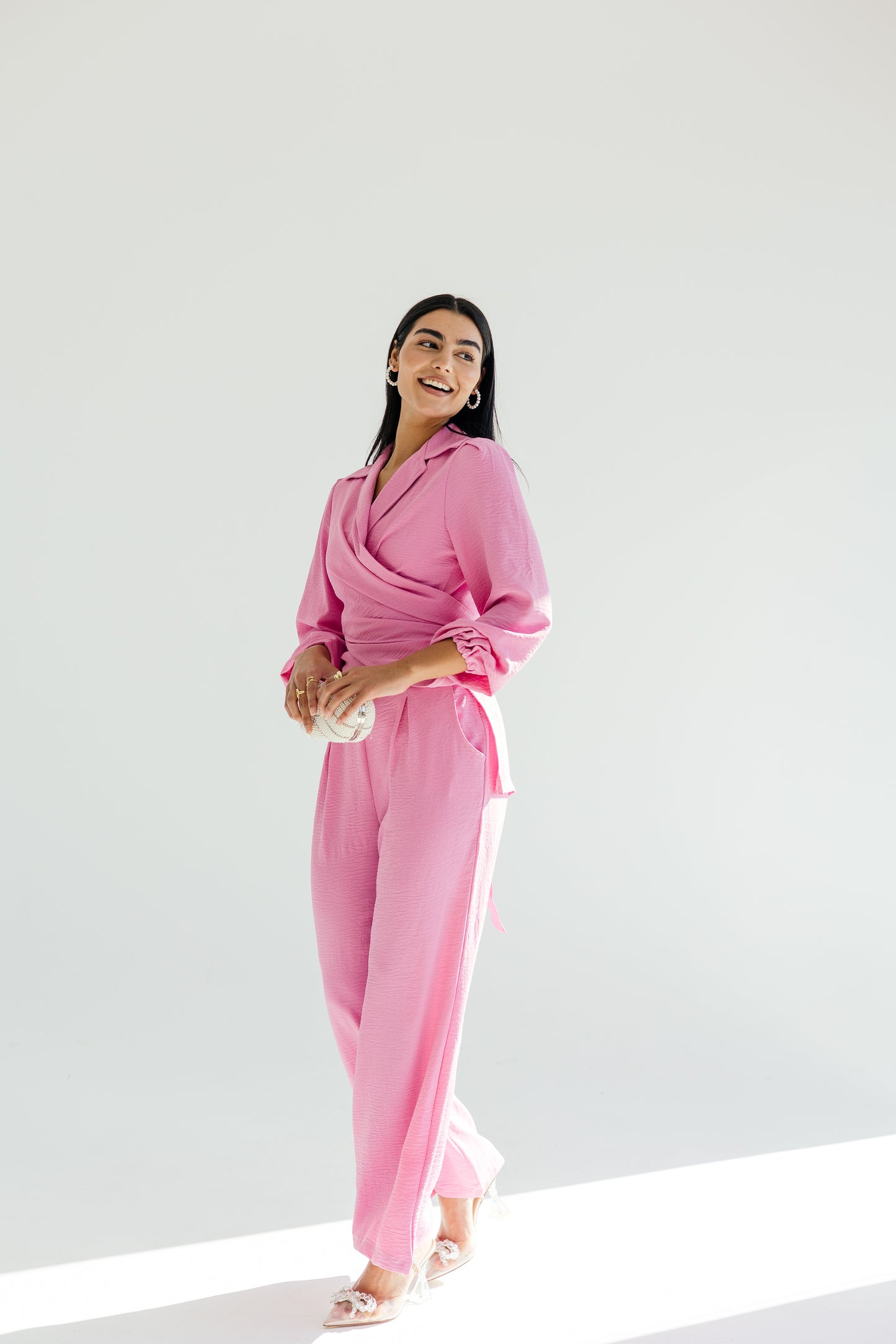 Dazzle shimmer set in pink