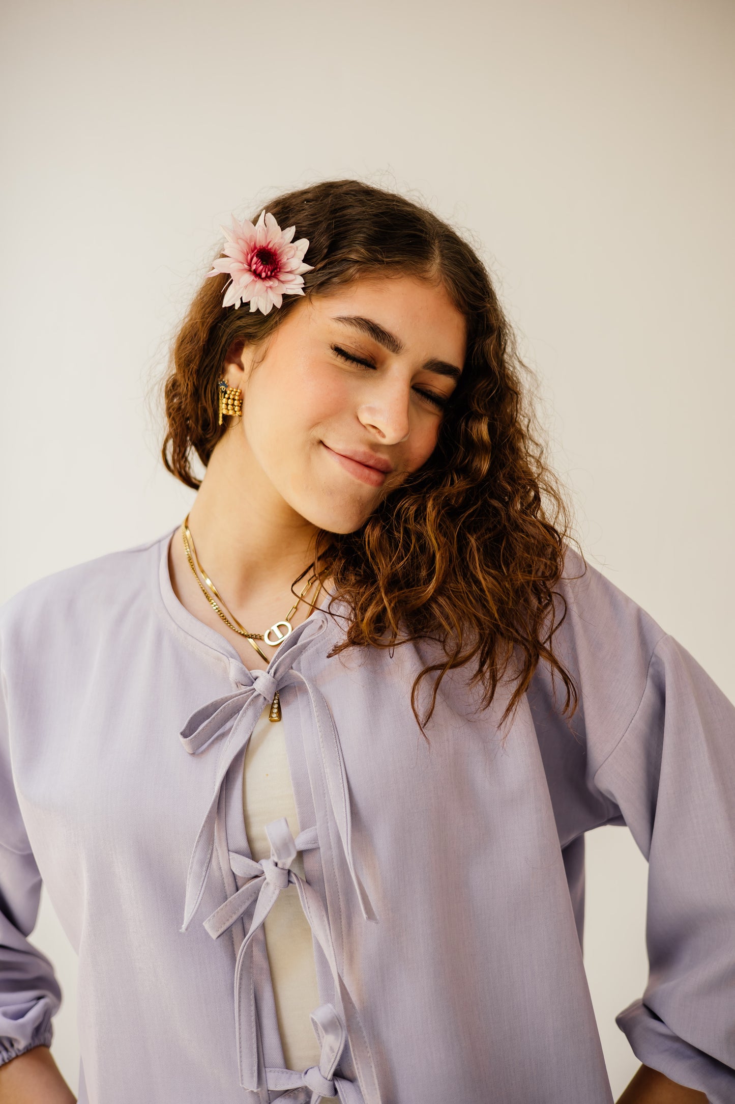 Bow set in lavender