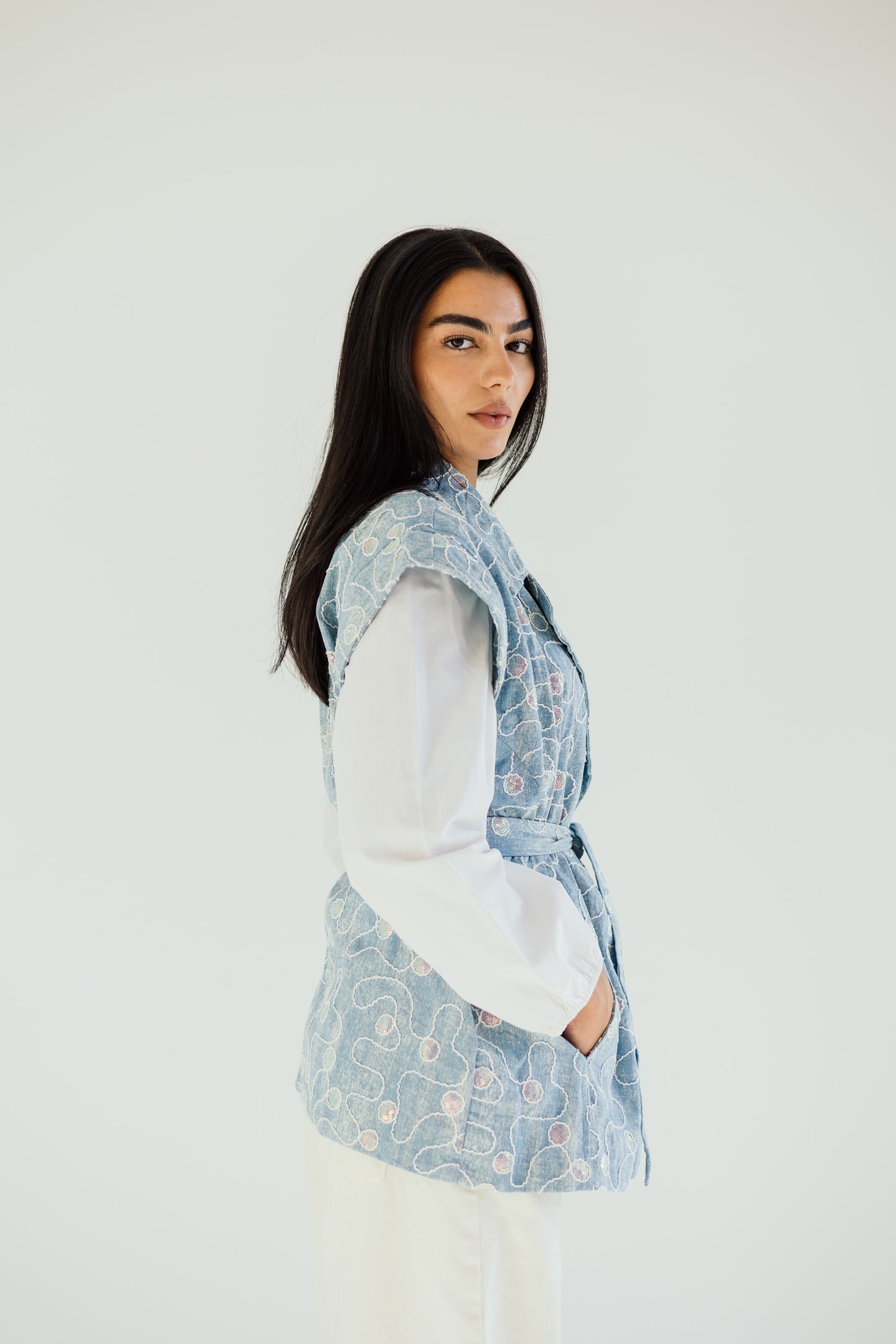 Disco dreams denim vest