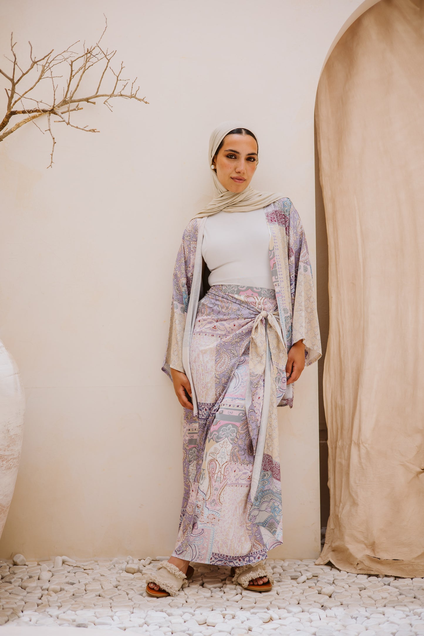 Patchwork wrap me set