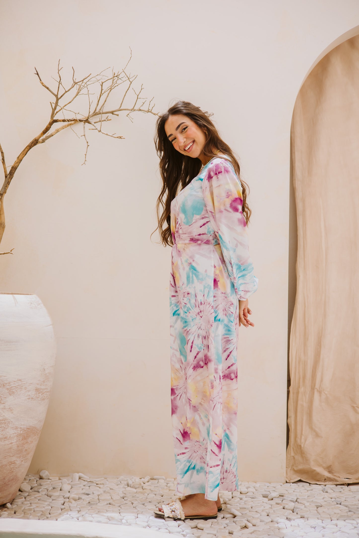 Splash knot dress