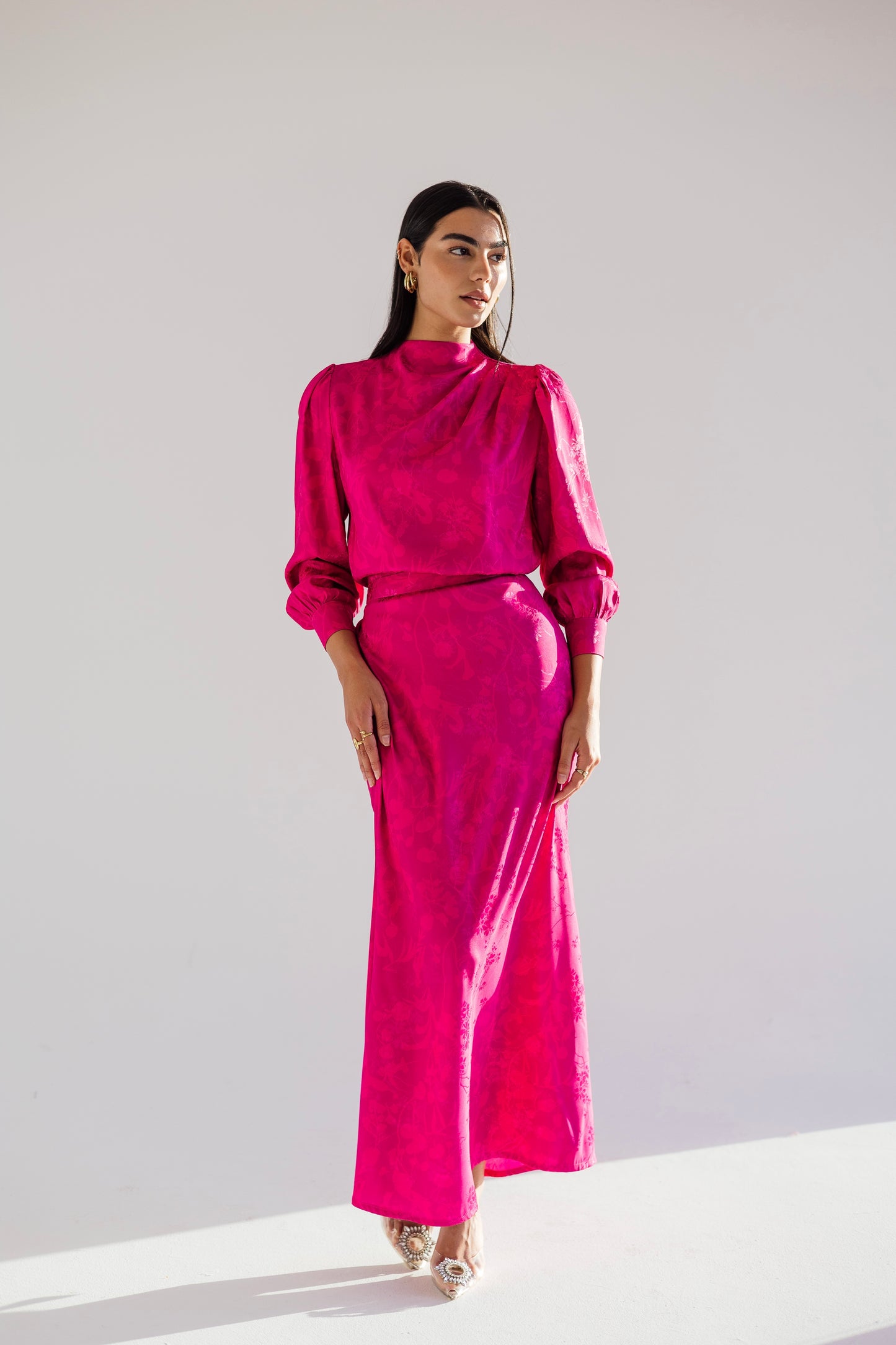 Princess glam set in Barbie pink