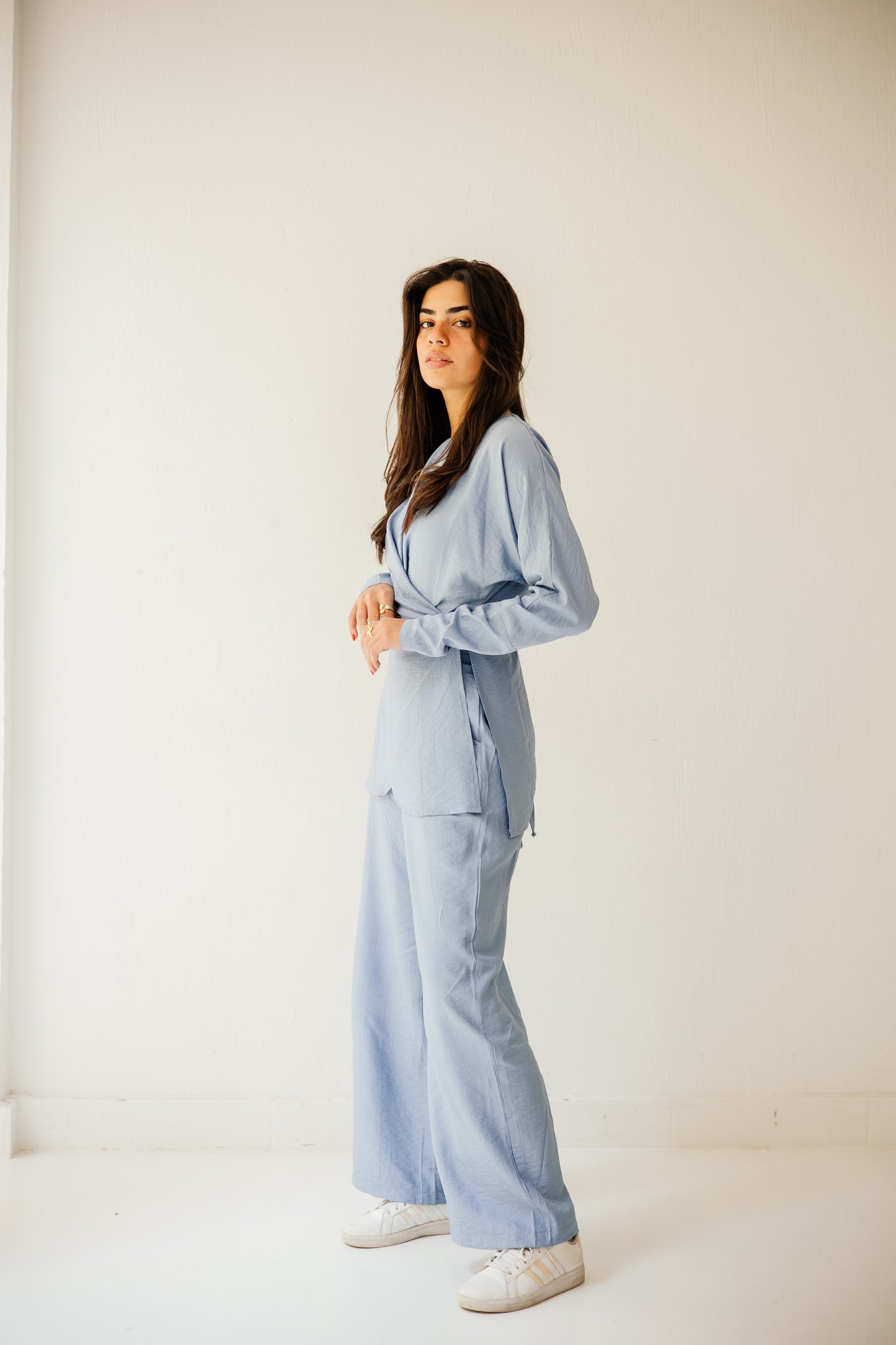 Wrap haven in blue
