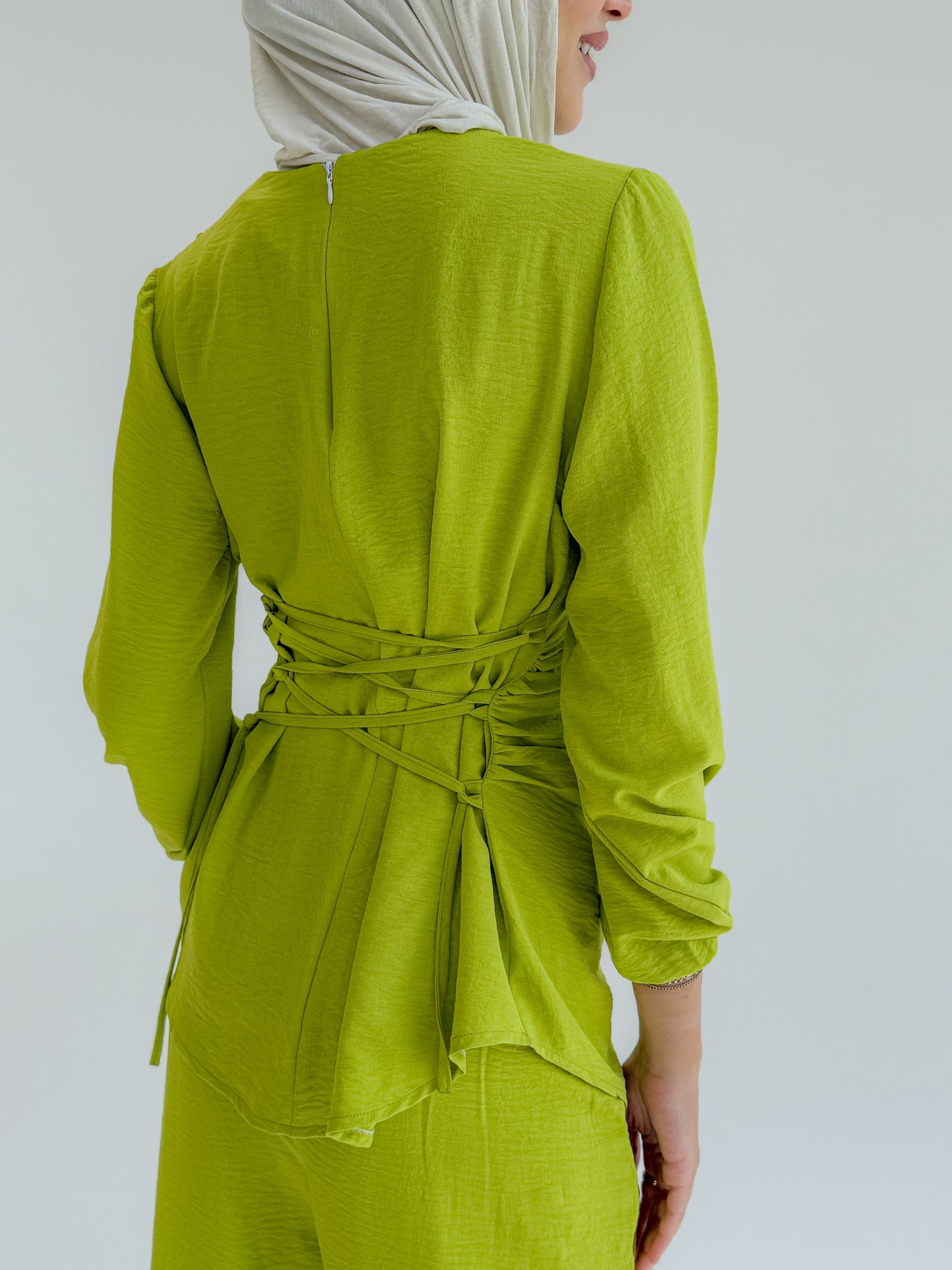 The signature set in Apple green