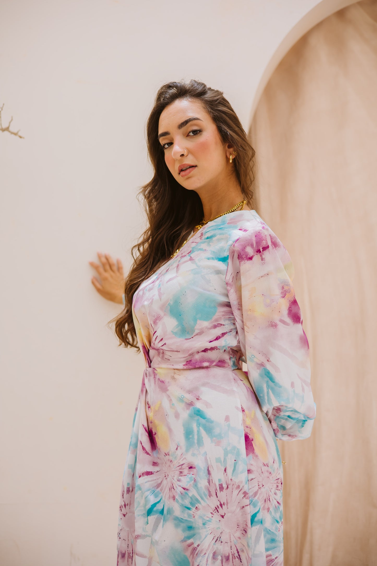 Splash knot dress