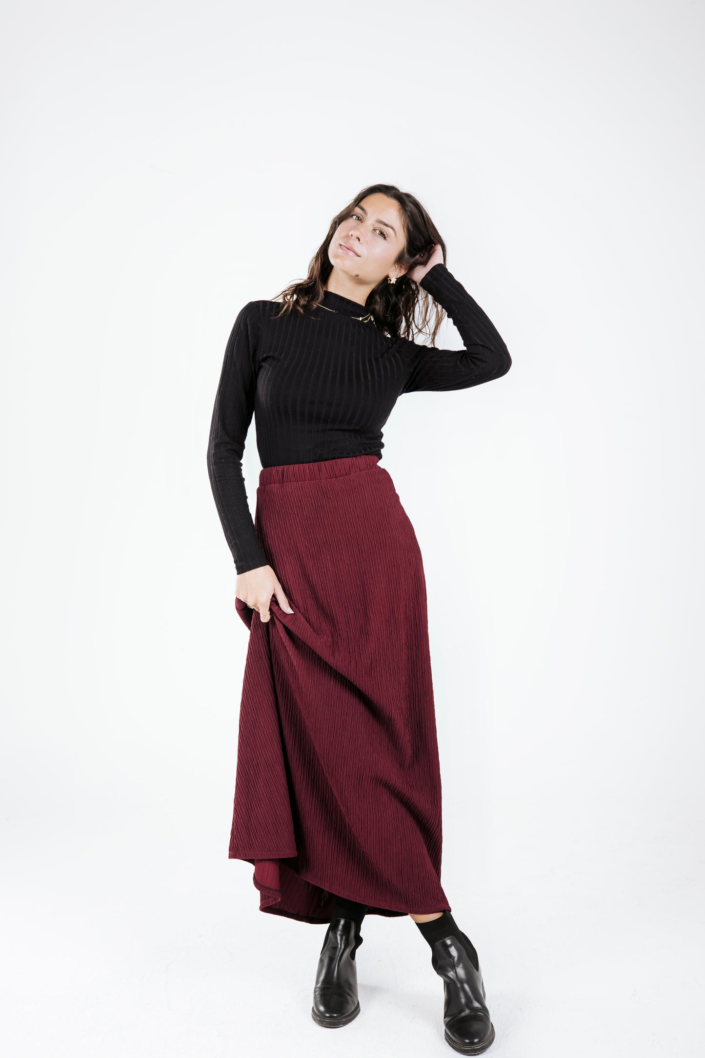 Crinkle skirt
