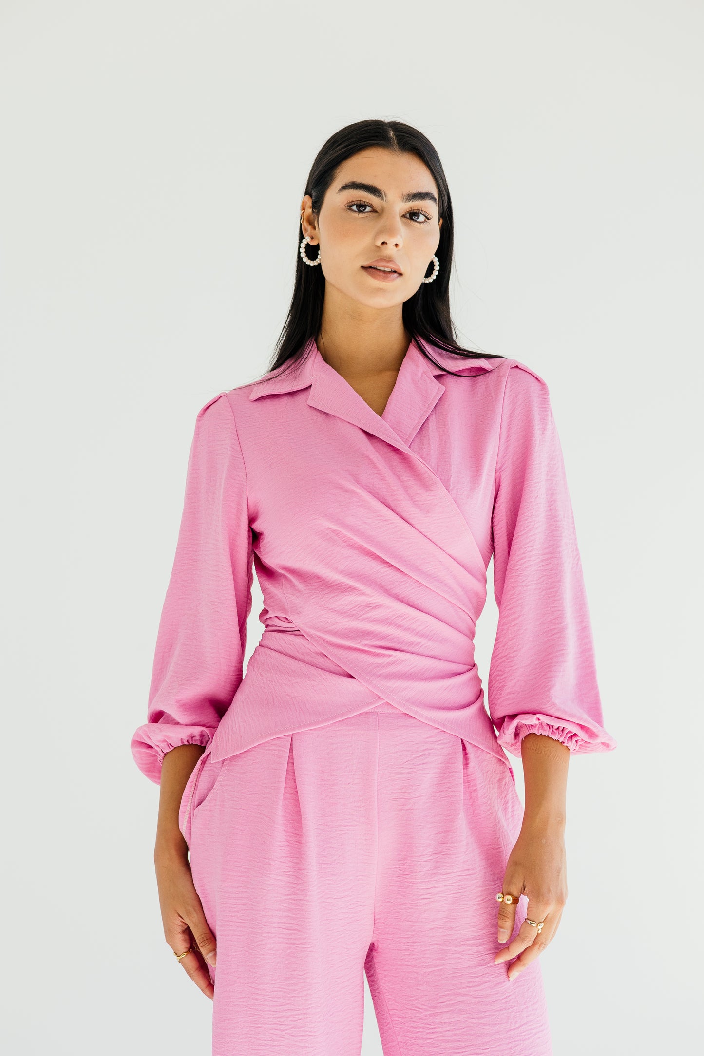 Dazzle shimmer set in pink