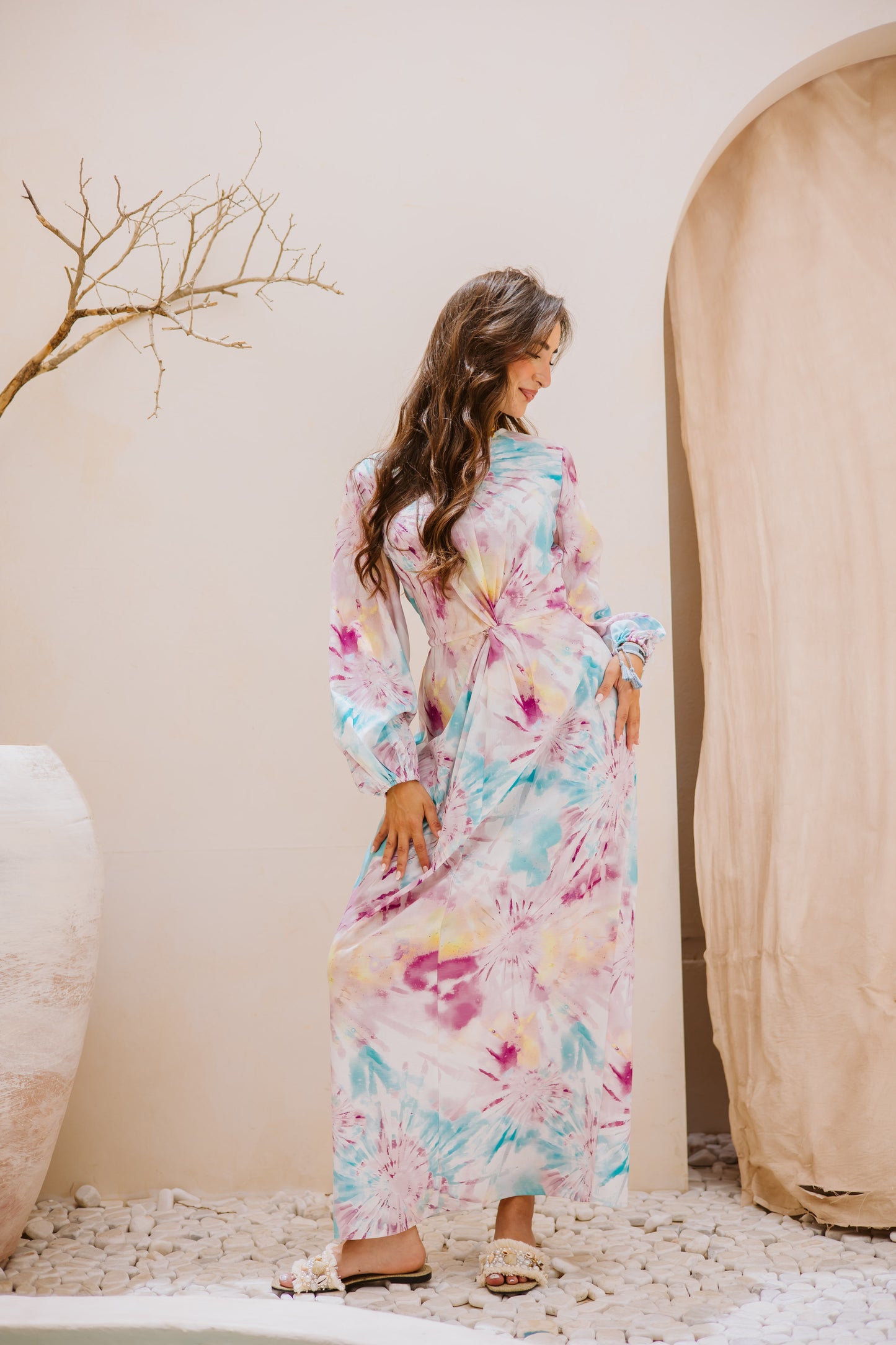 Splash knot dress