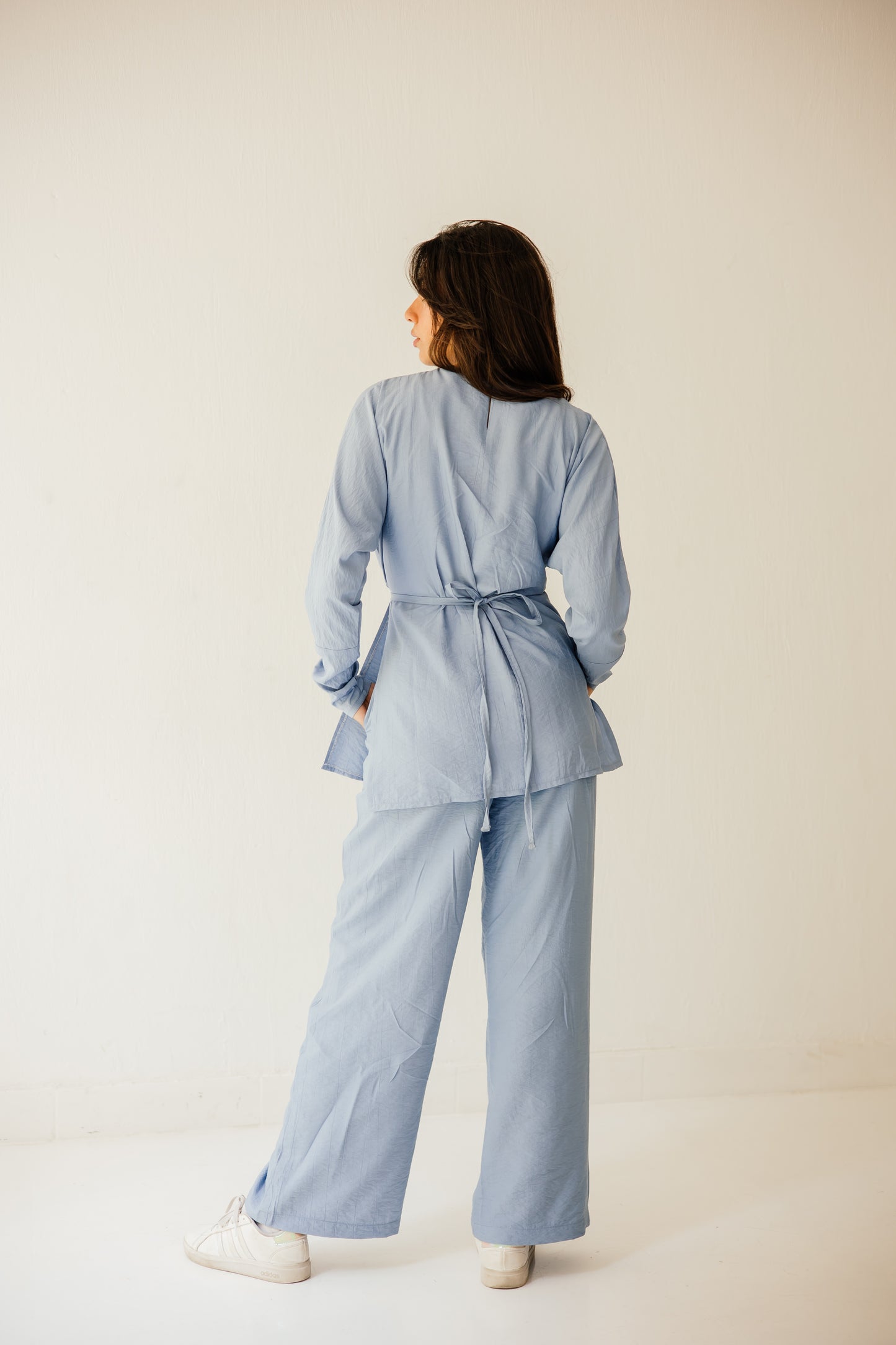 Wrap haven in blue