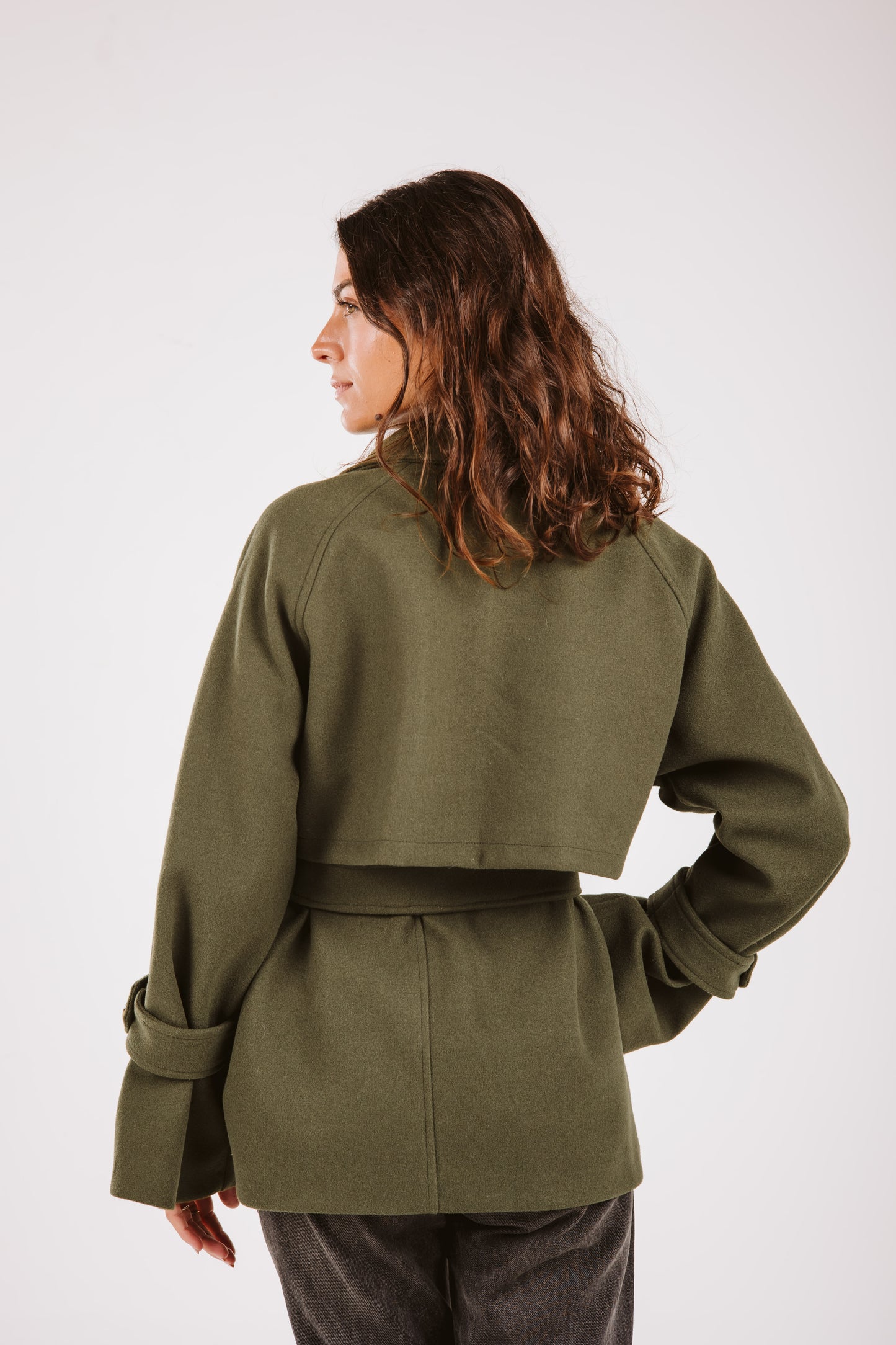 Chilly Chaser Coat in olive