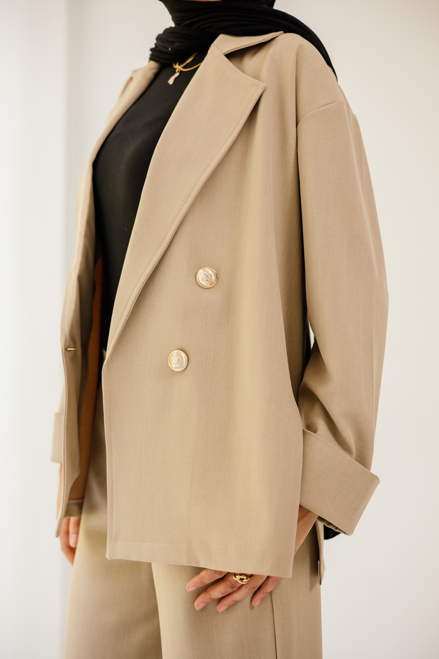 The iconic set in beige