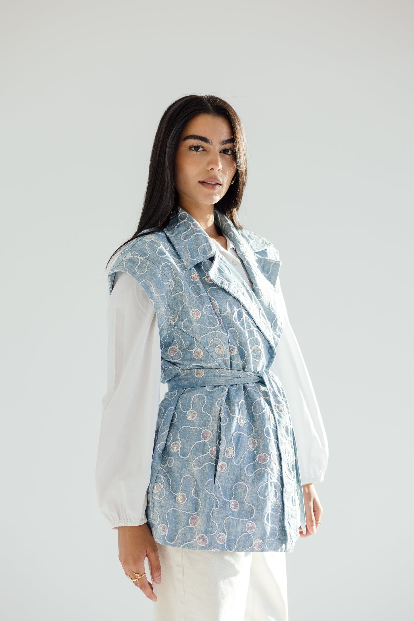 Disco dreams denim vest