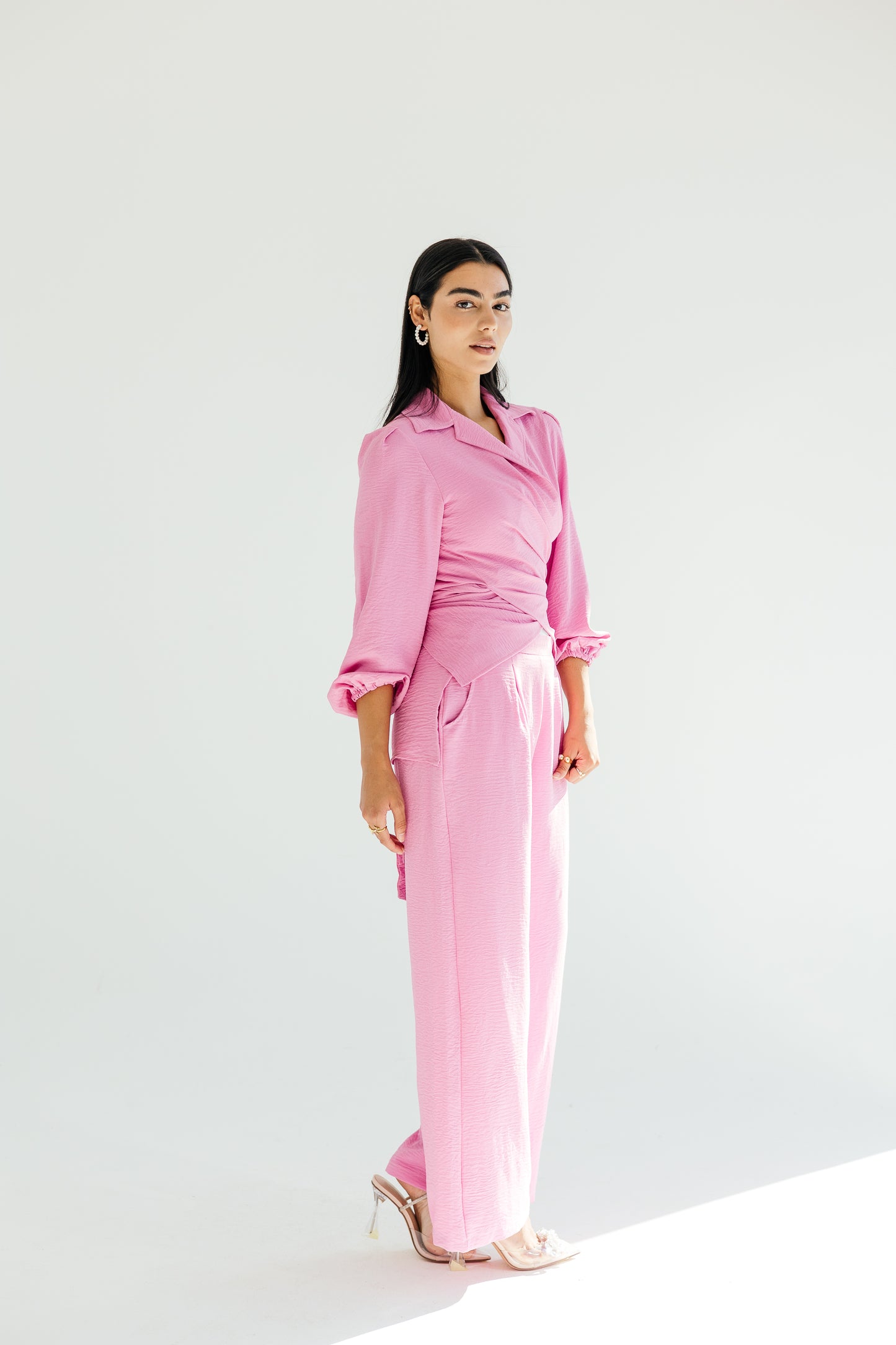Dazzle shimmer set in pink
