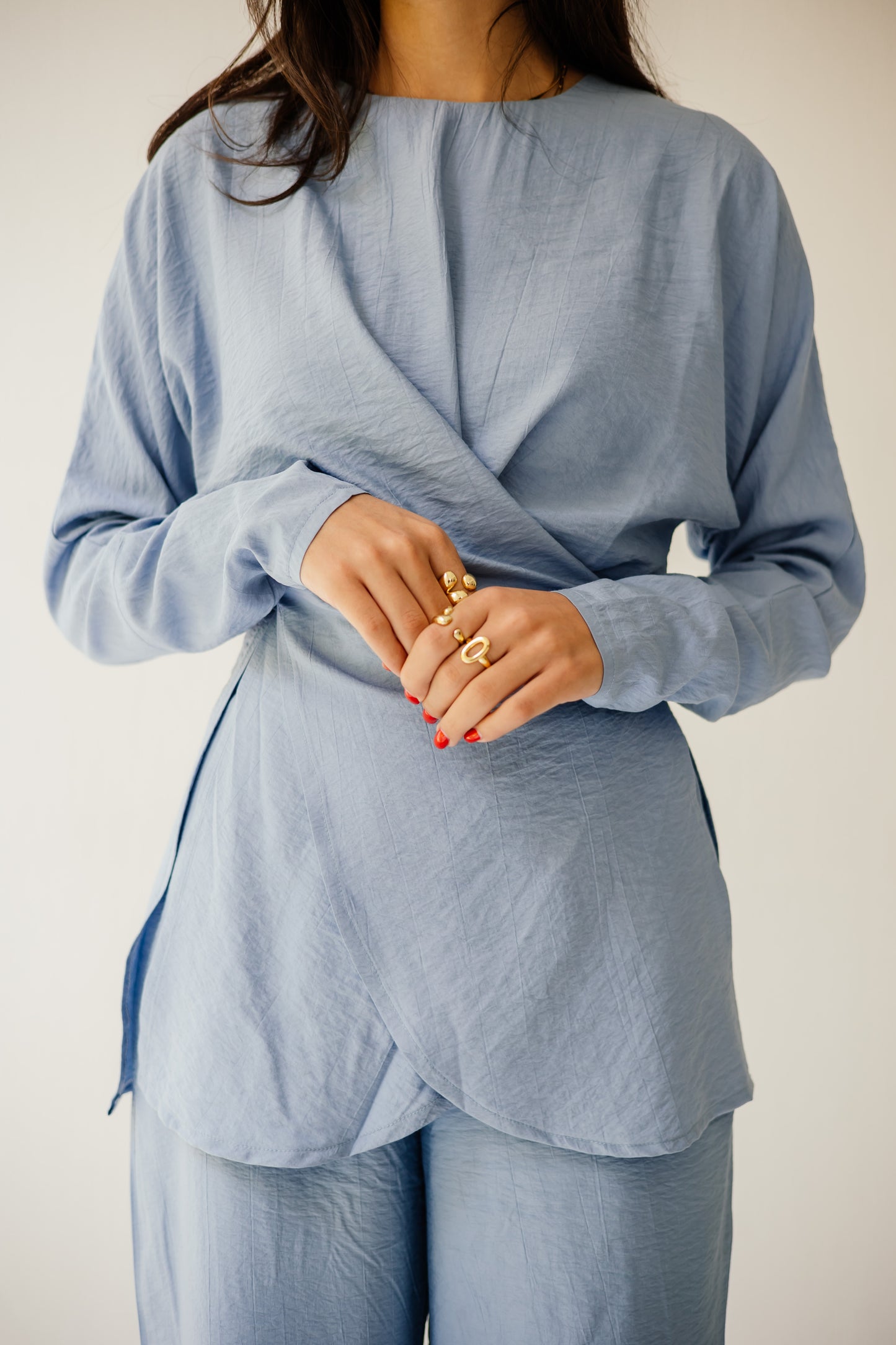 Wrap haven in blue