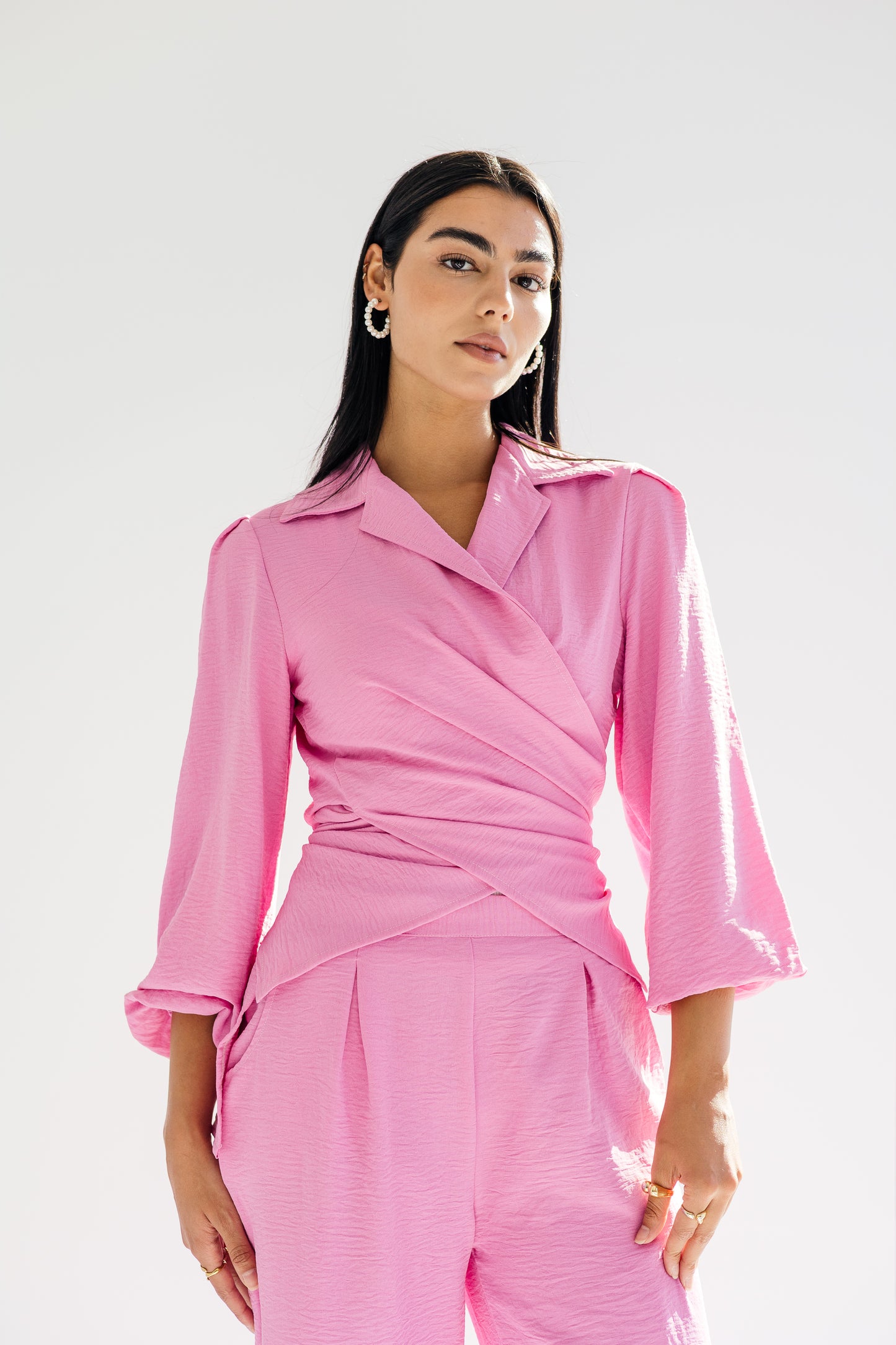Dazzle shimmer set in pink