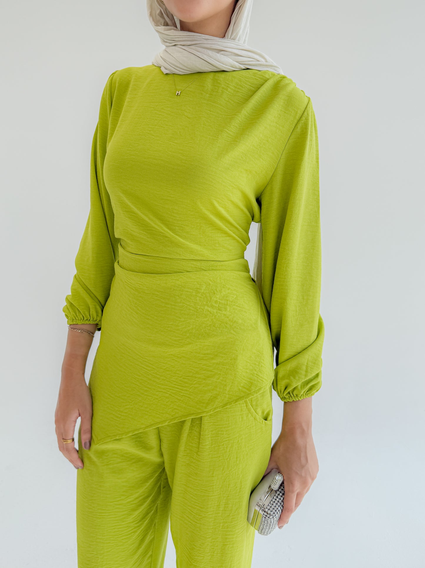 The signature set in Apple green