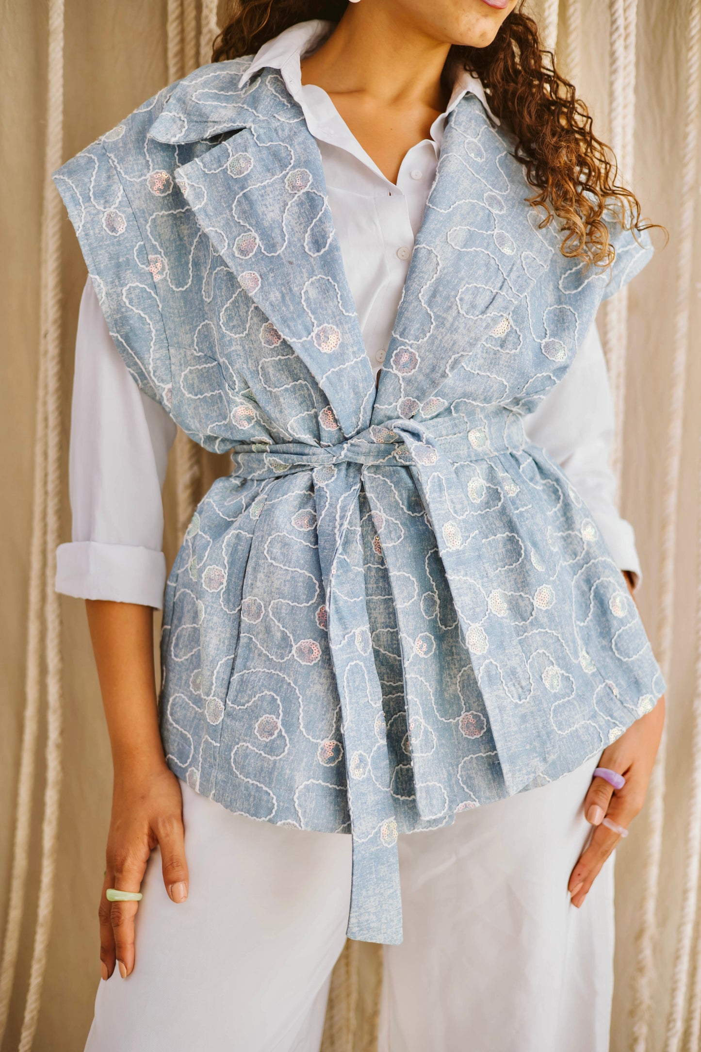 Disco dreams denim vest