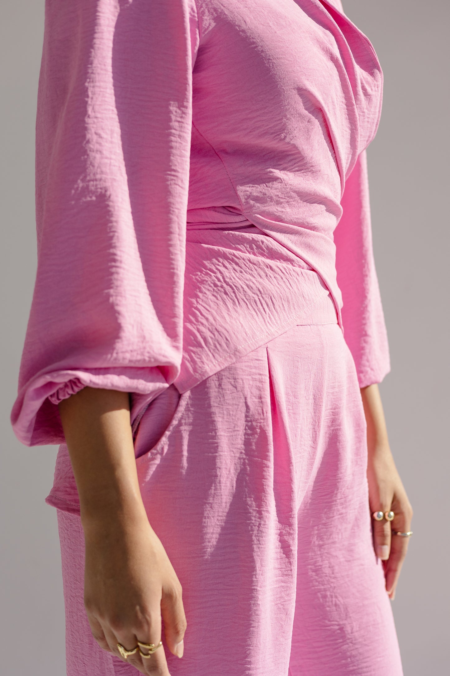 Dazzle shimmer set in pink