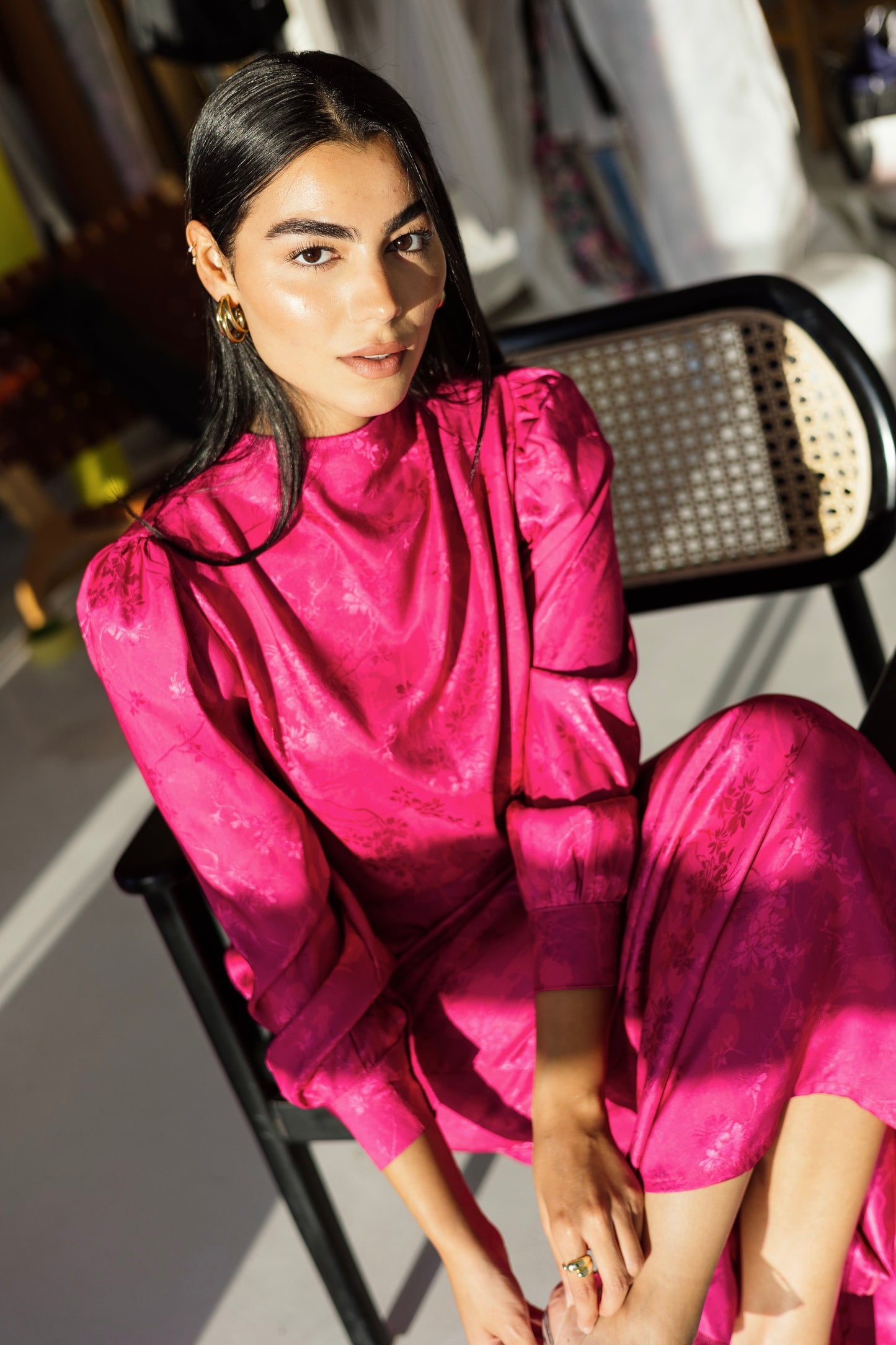 Princess glam set in Barbie pink