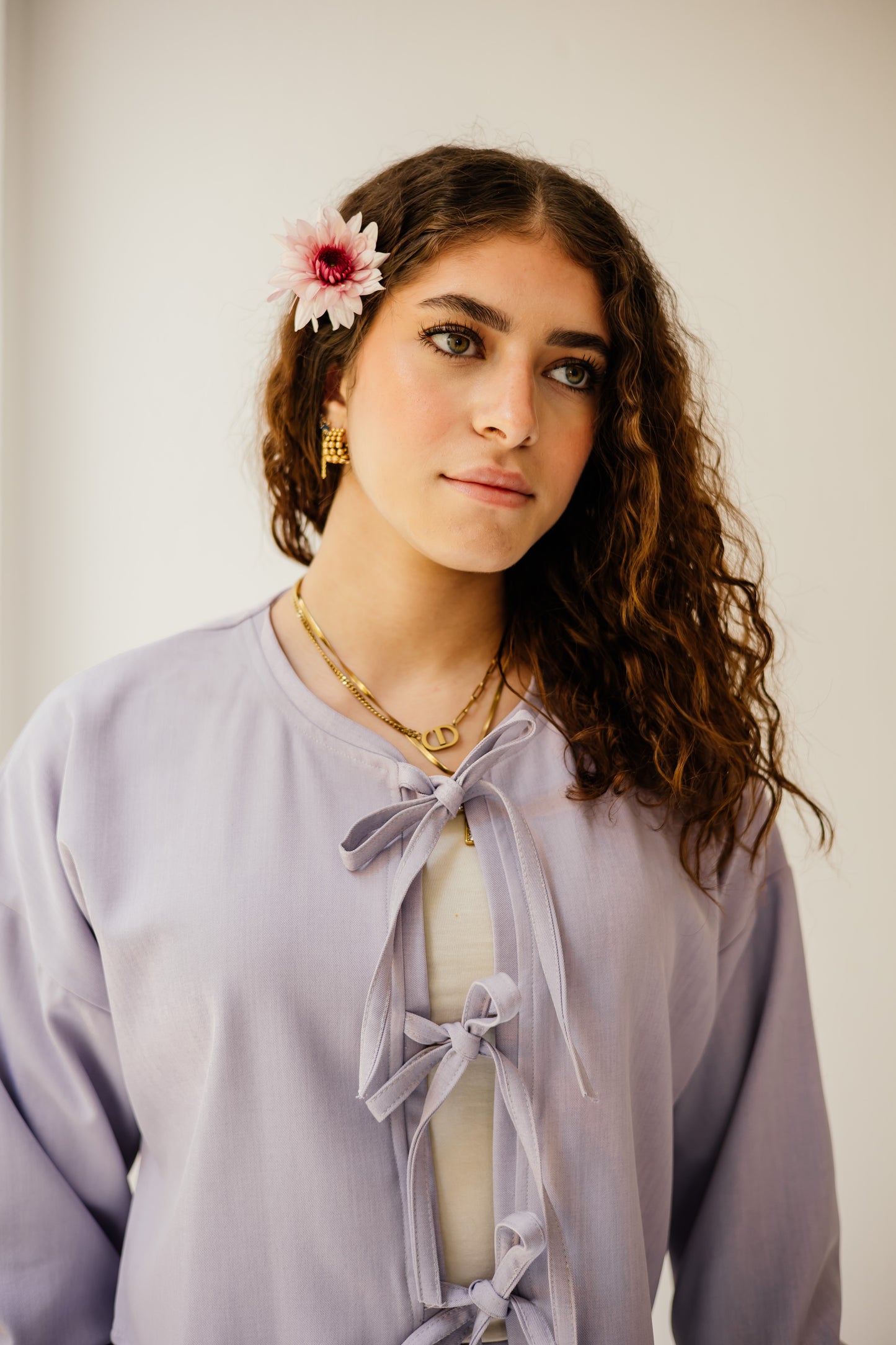Bow set in lavender