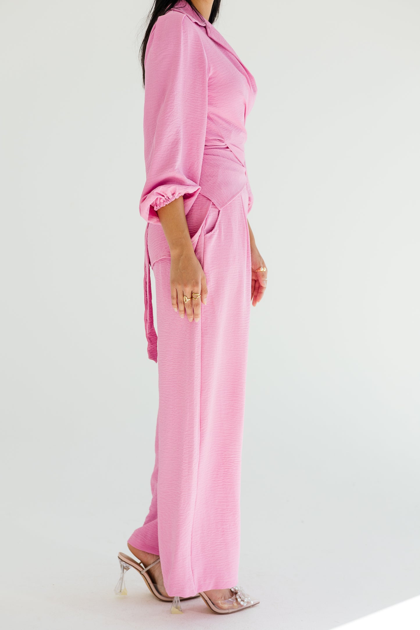 Dazzle shimmer set in pink