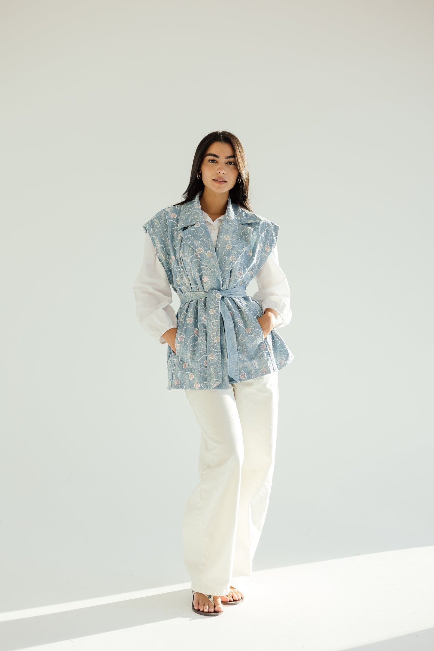 Disco dreams denim vest