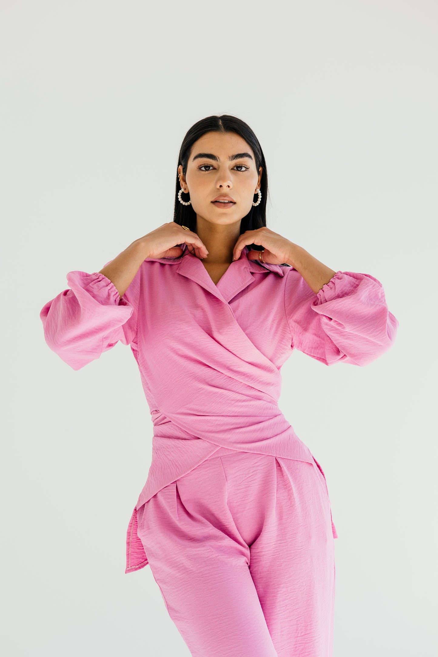 Dazzle shimmer set in pink