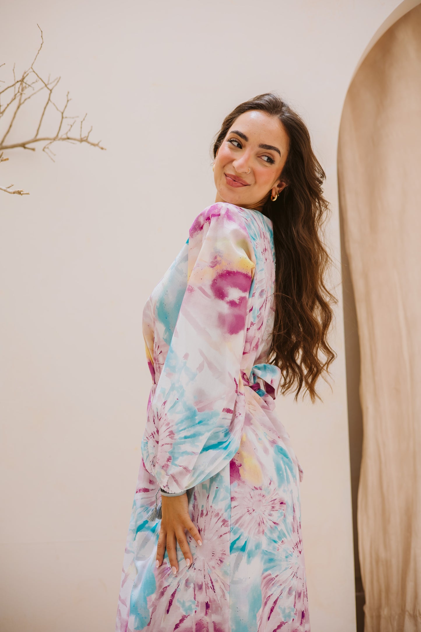 Splash knot dress