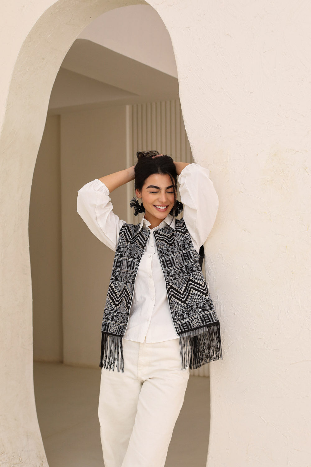 Fringe Noir Vest – nohaomardesigns