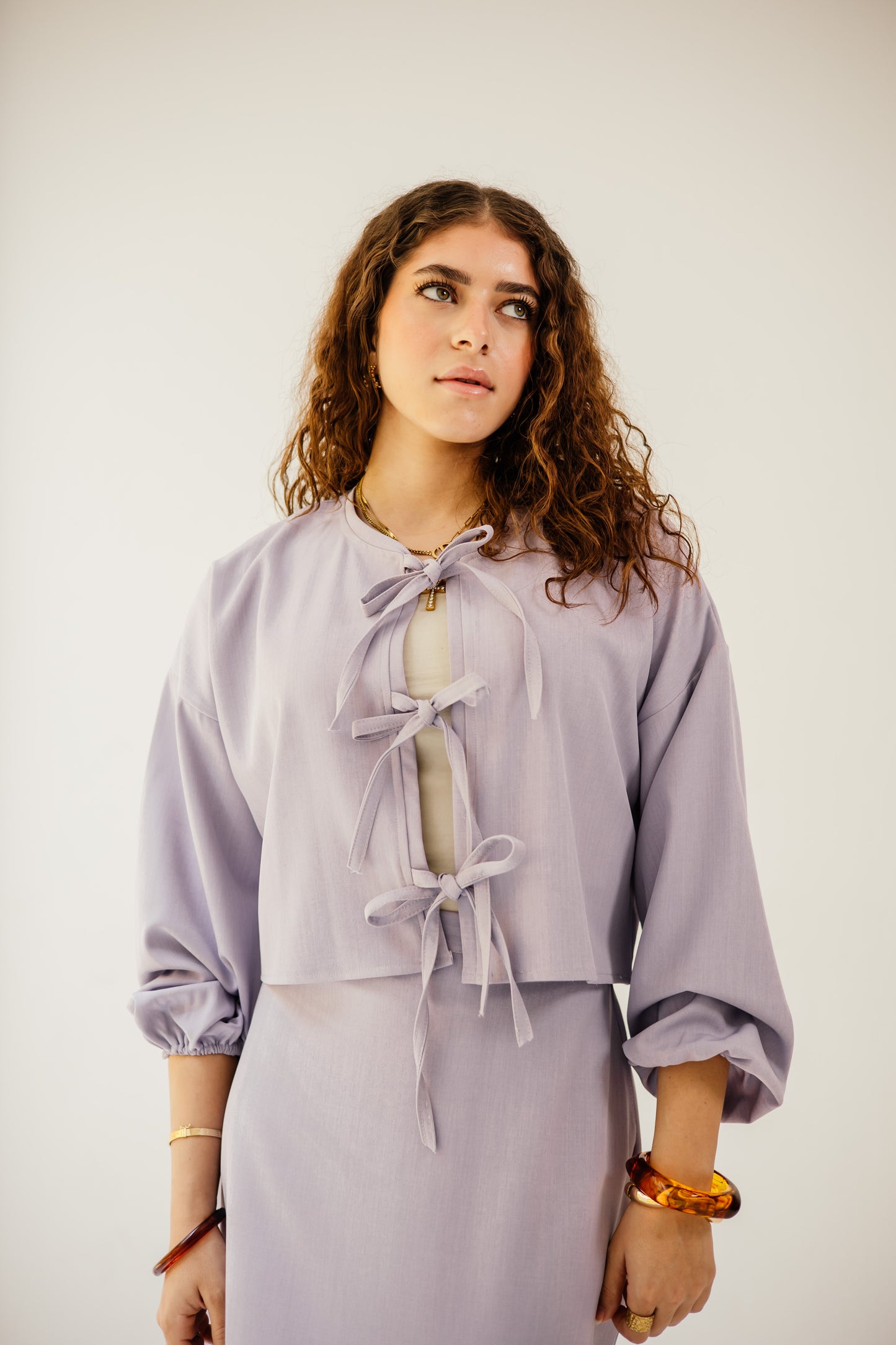 Bow set in lavender