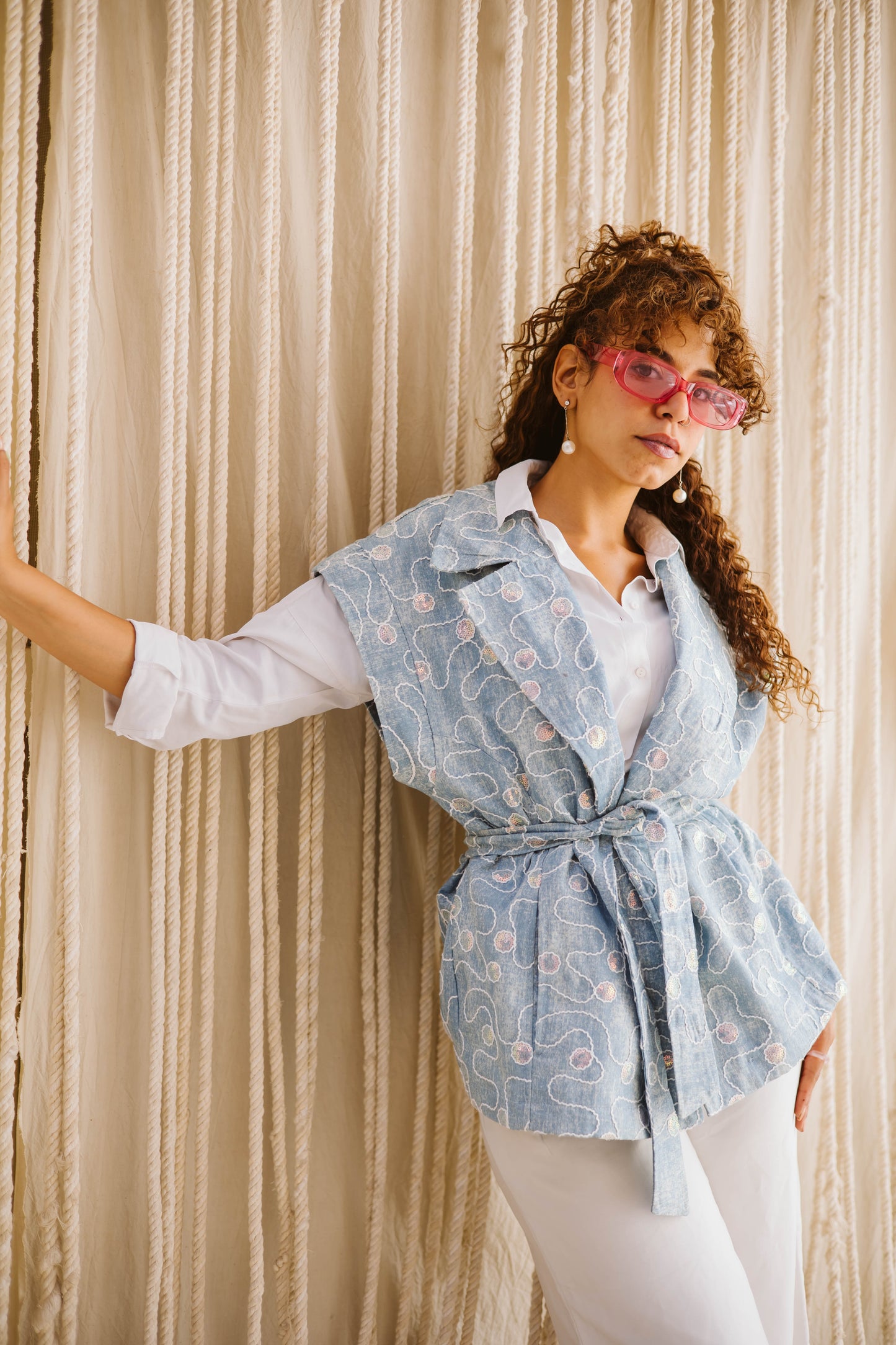 Disco dreams denim vest