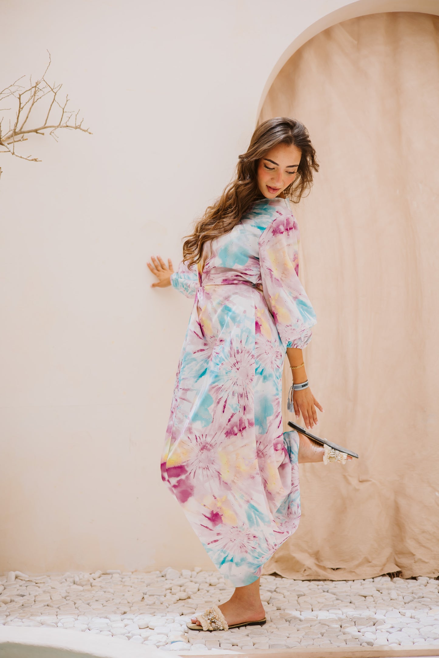 Splash knot dress