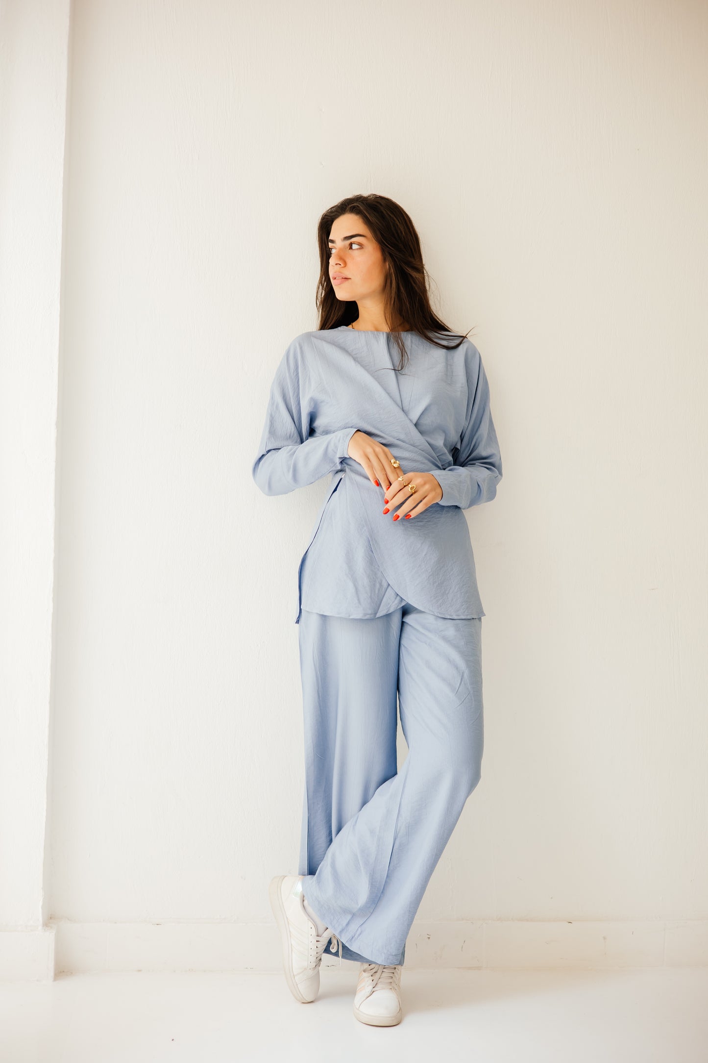 Wrap haven in blue