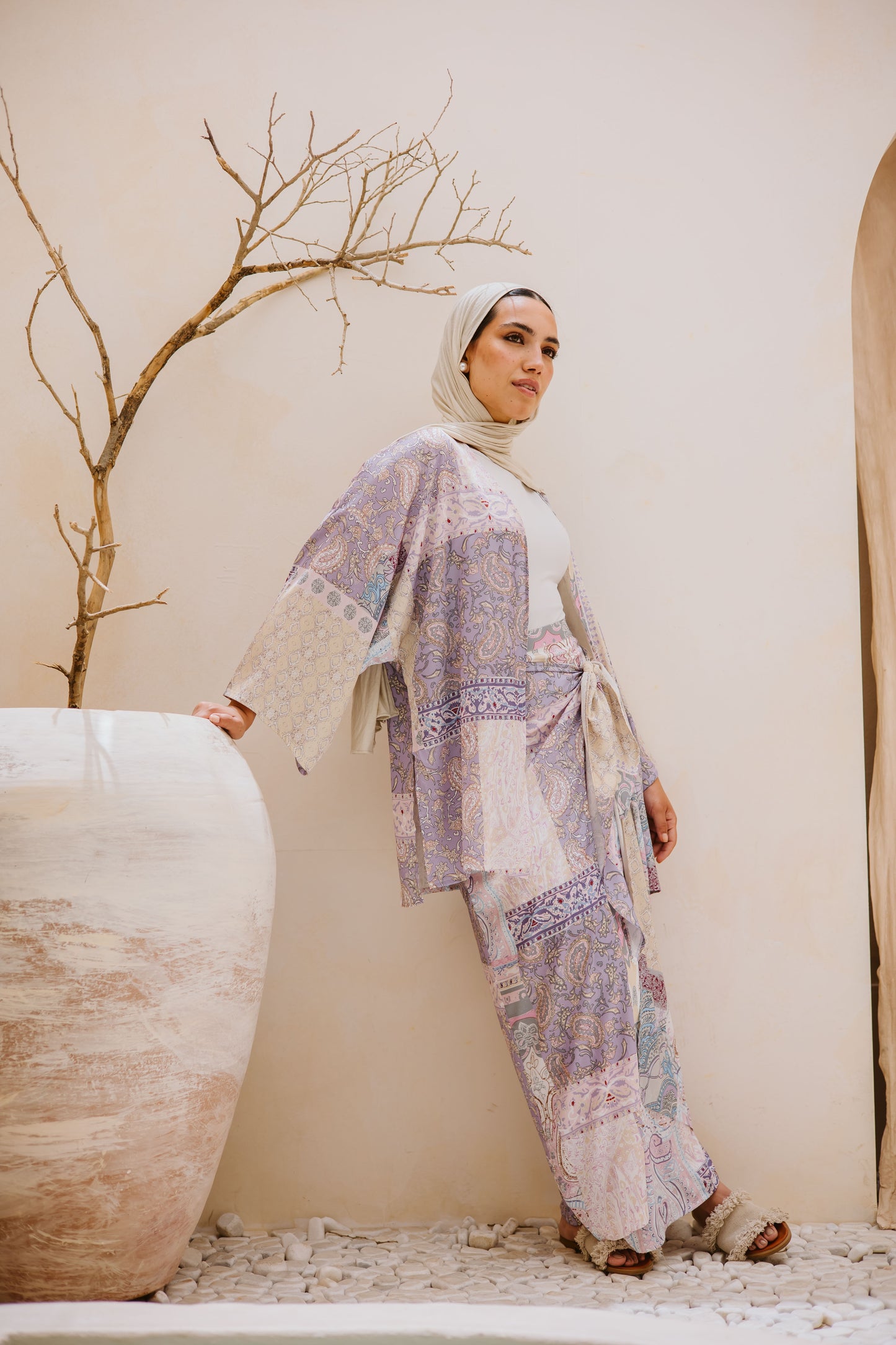 Patchwork wrap me set