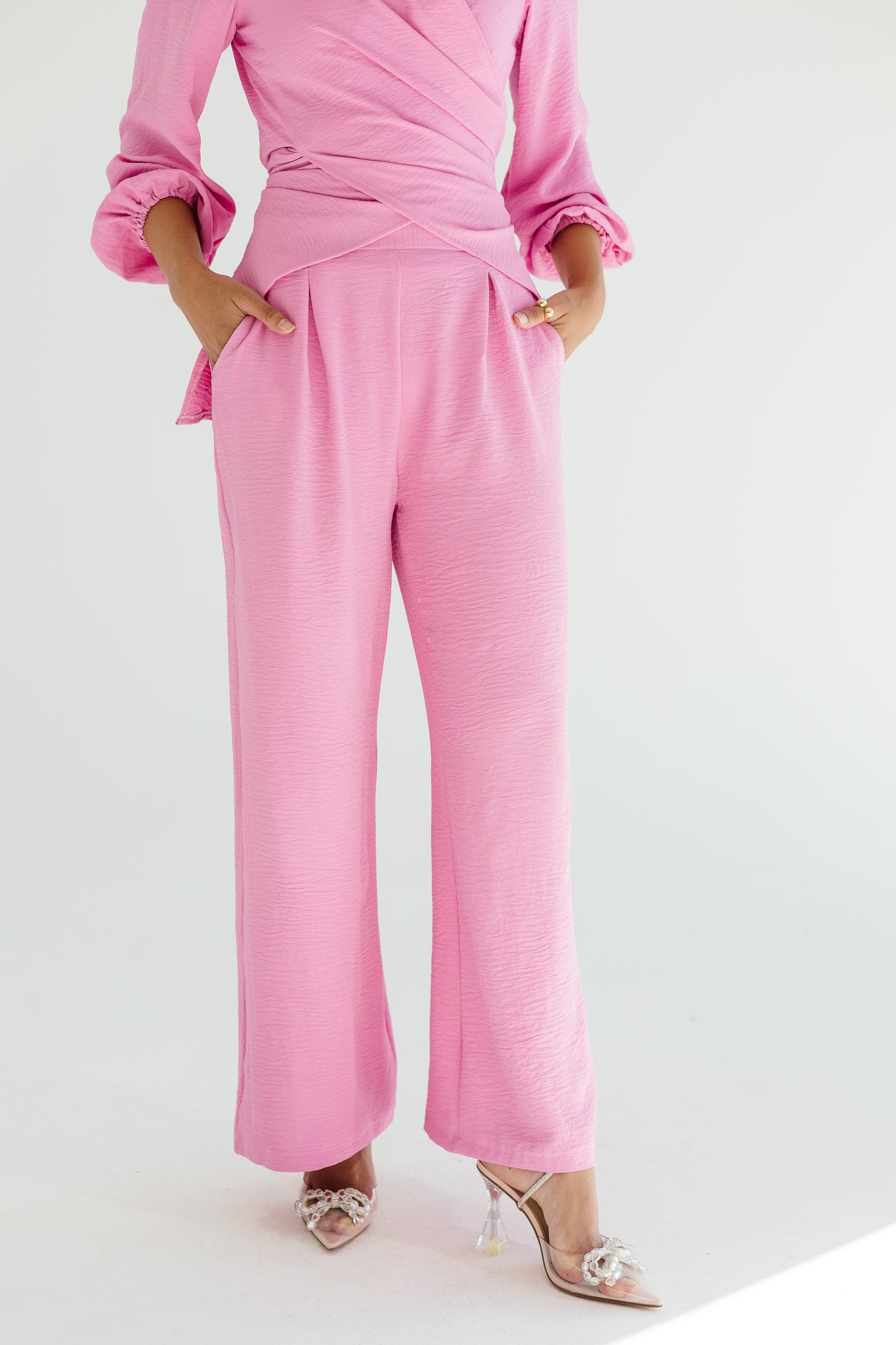 Dazzle shimmer set in pink