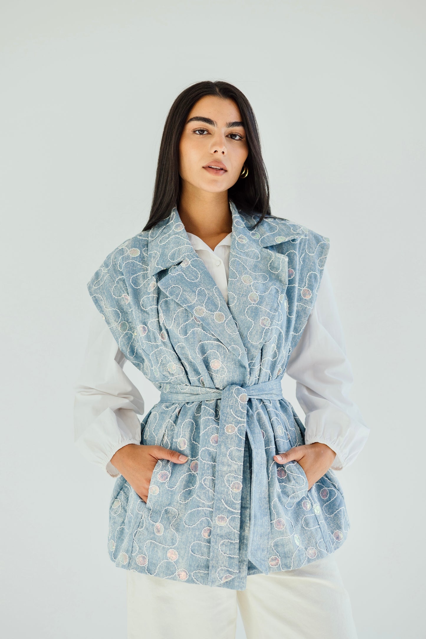 Disco dreams denim vest