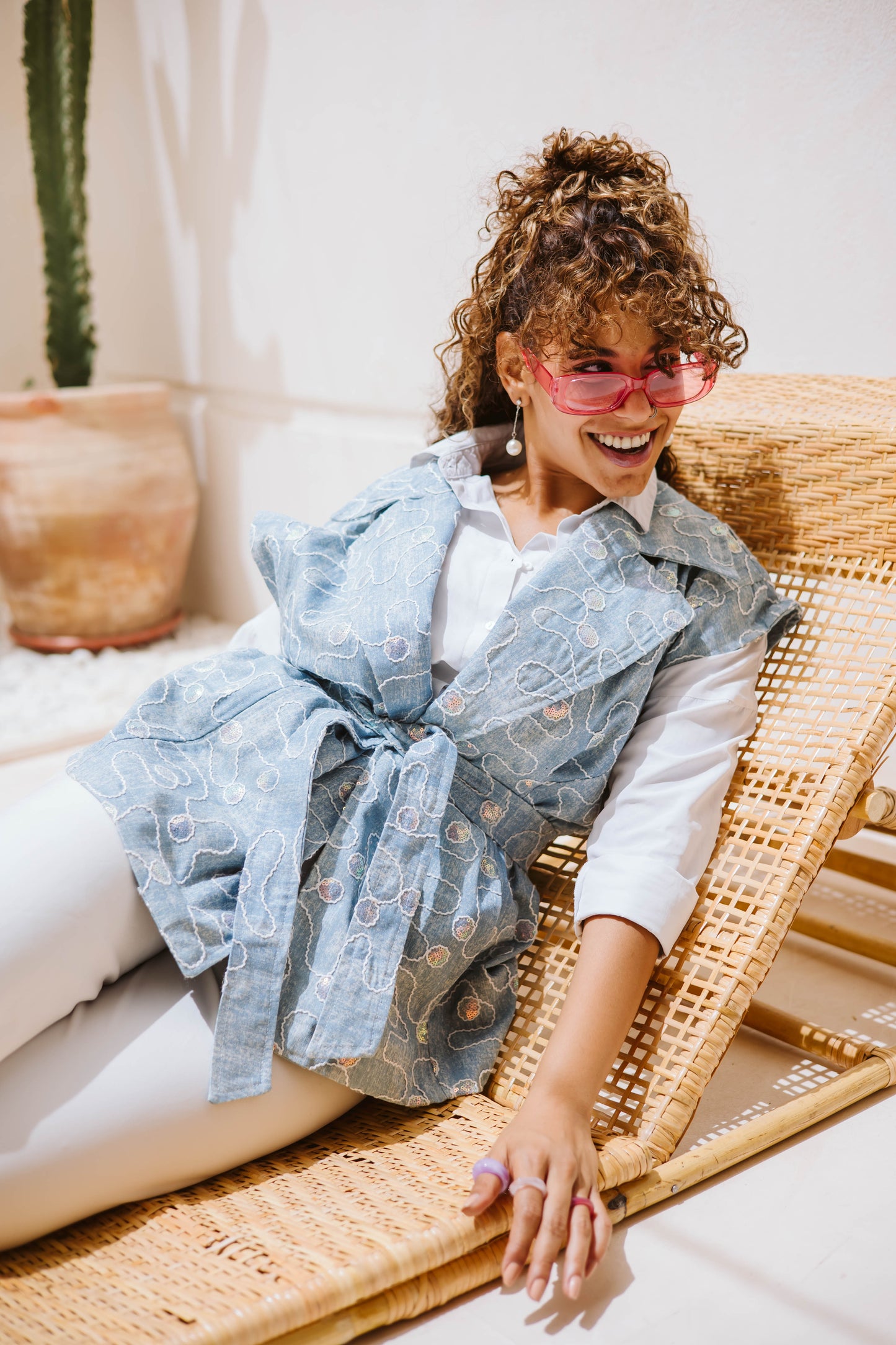 Disco dreams denim vest