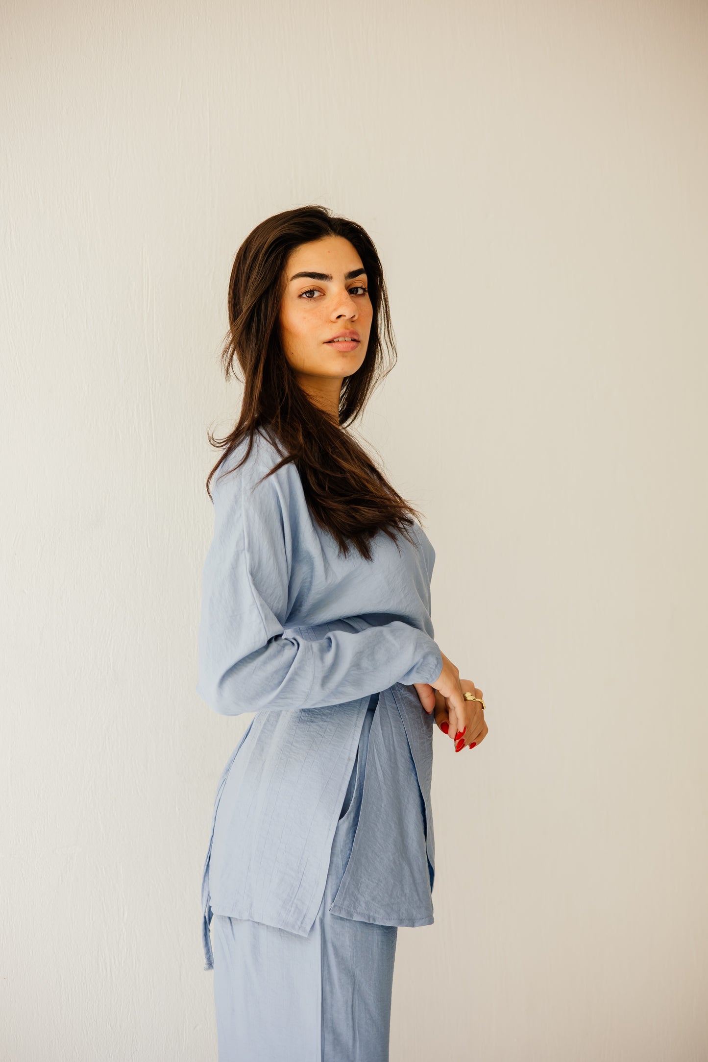Wrap haven in blue