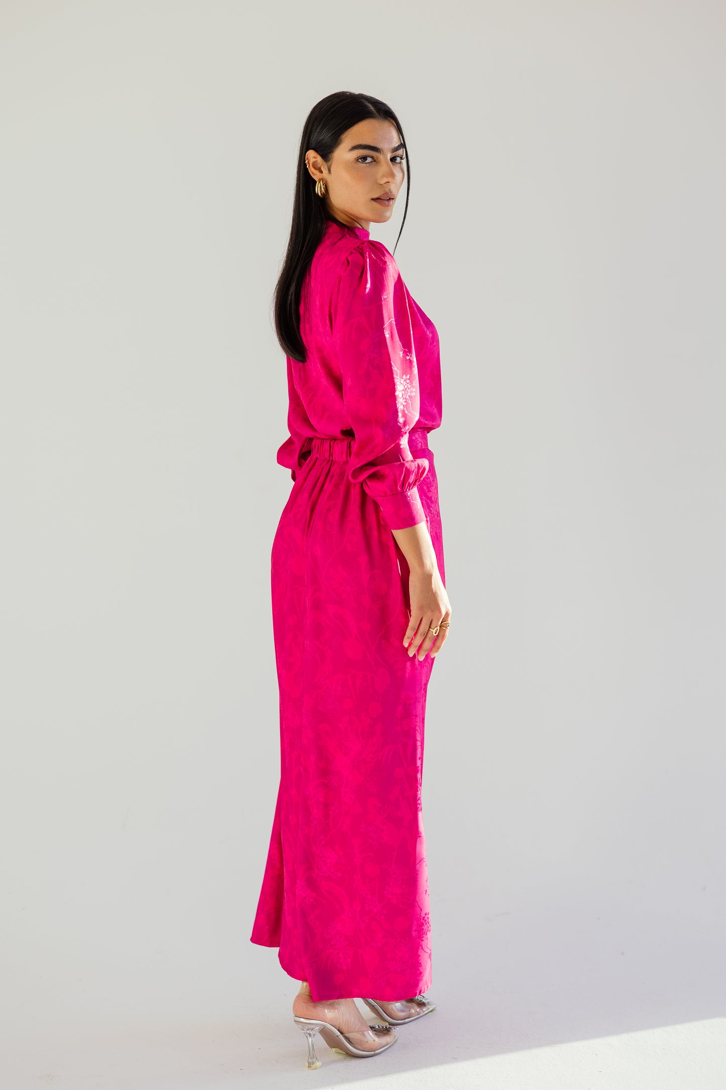 Princess glam set in Barbie pink