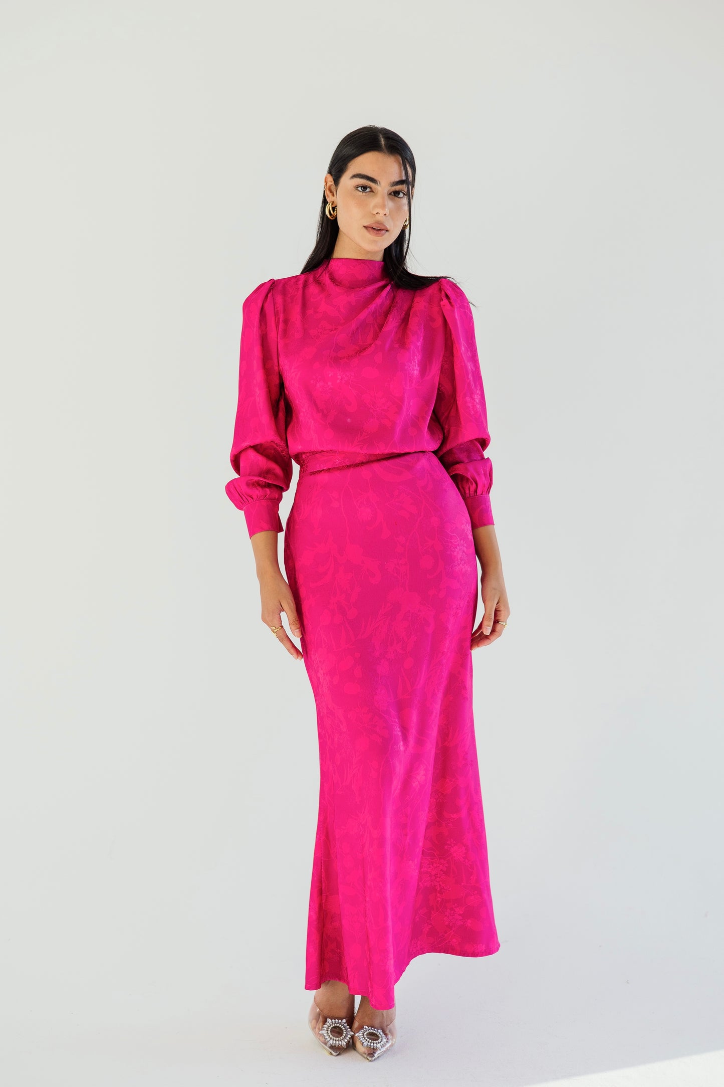 Princess glam set in Barbie pink