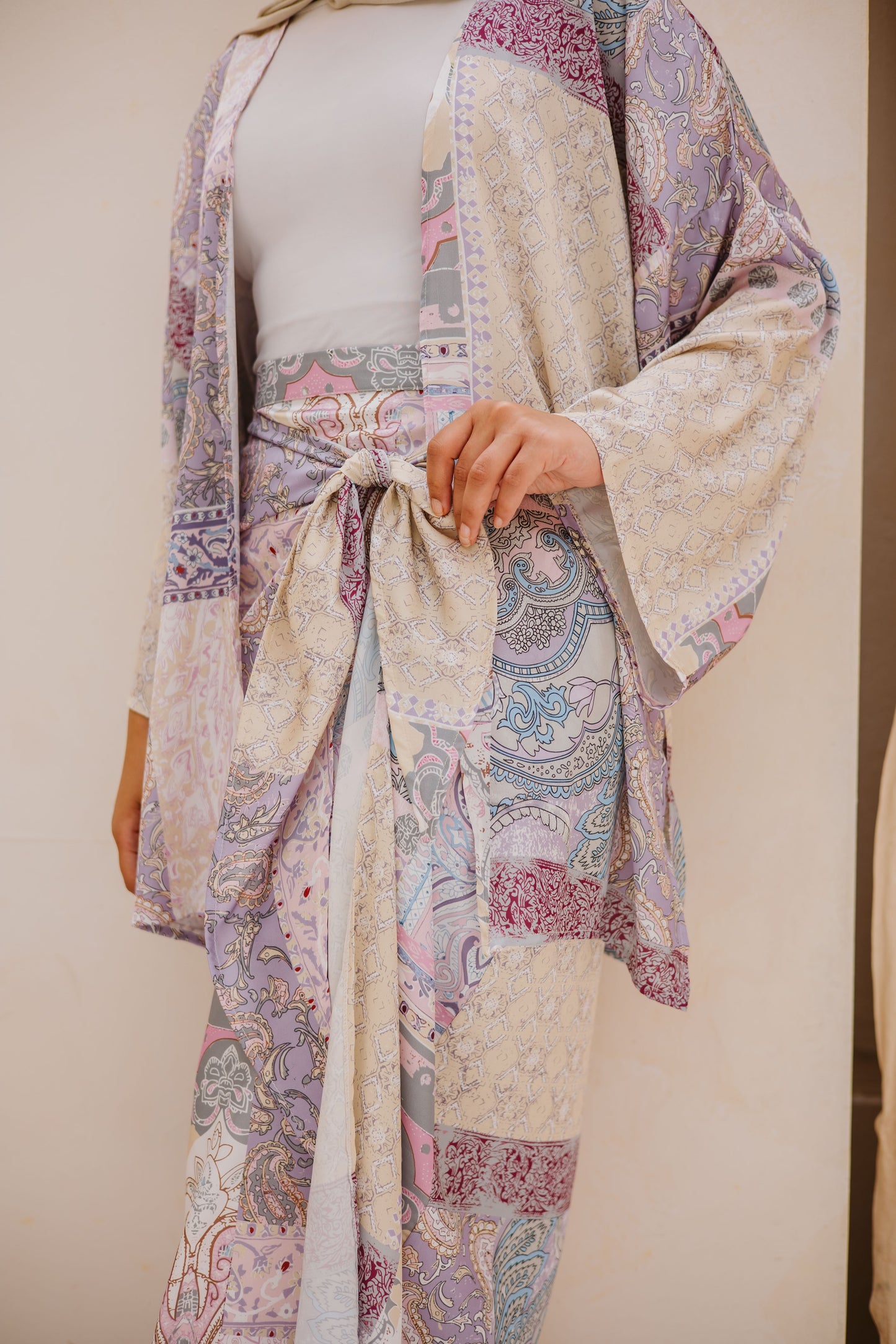Patchwork wrap me set