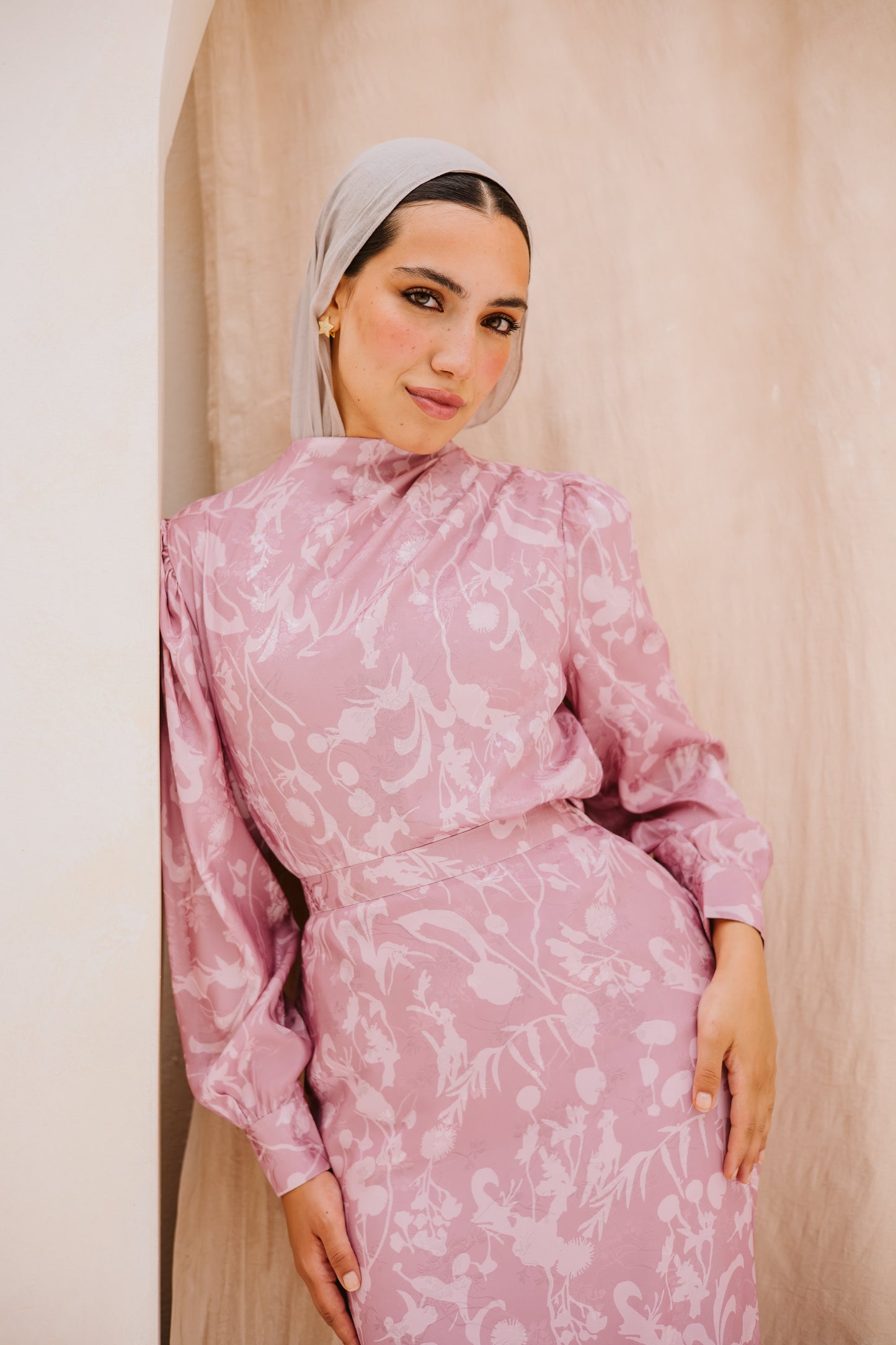 Princess glam set in blush