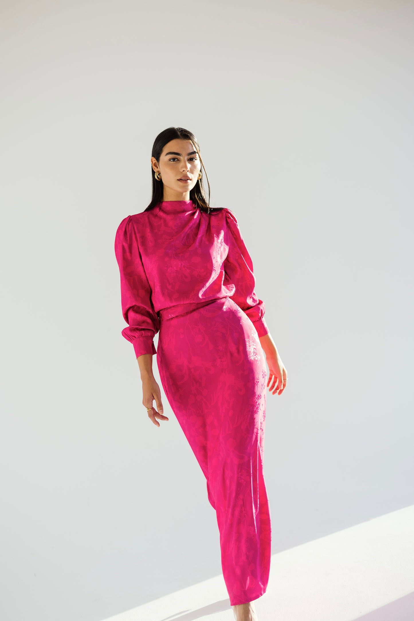 Princess glam set in Barbie pink
