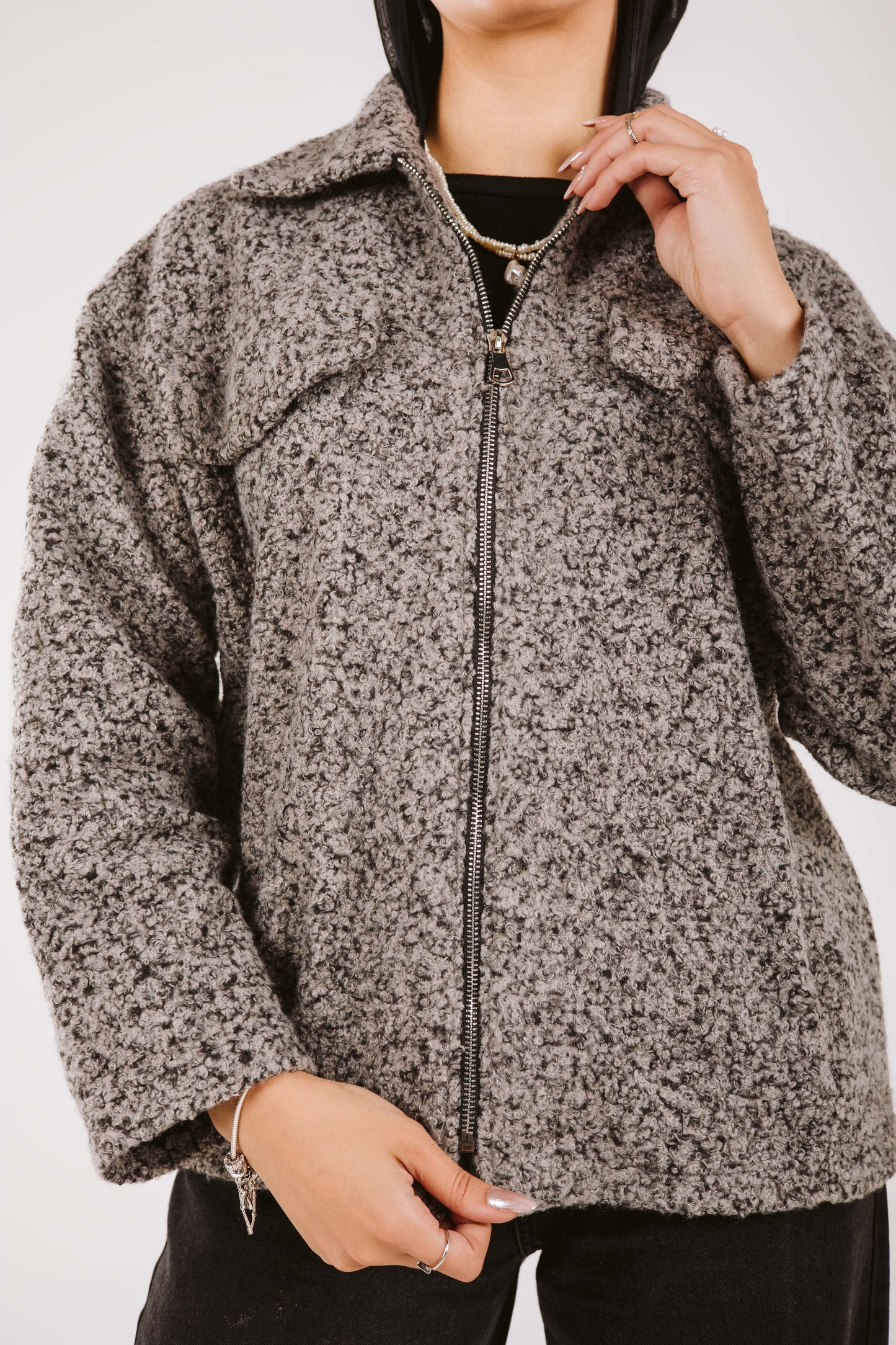 Snow sliders zip up