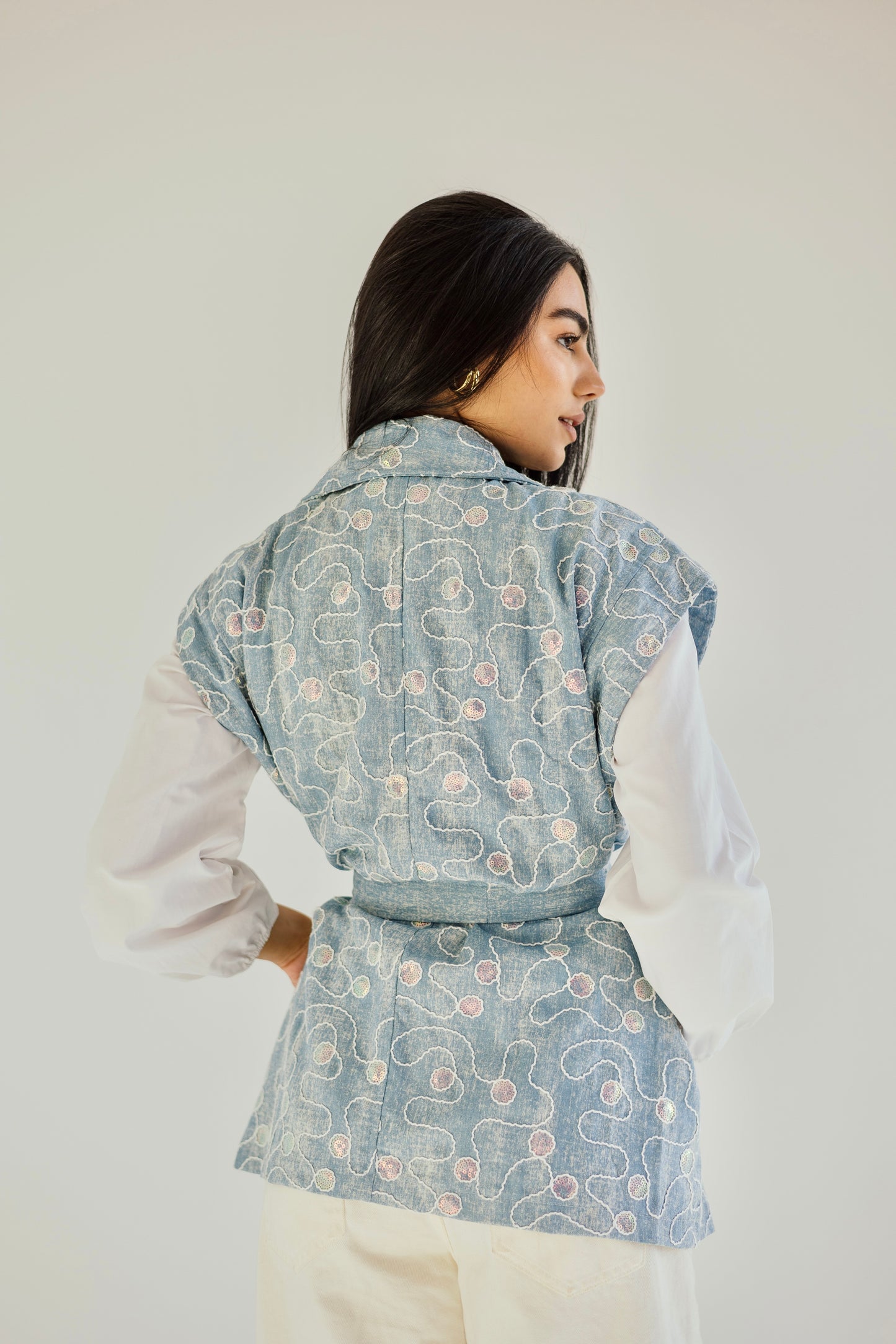 Disco dreams denim vest